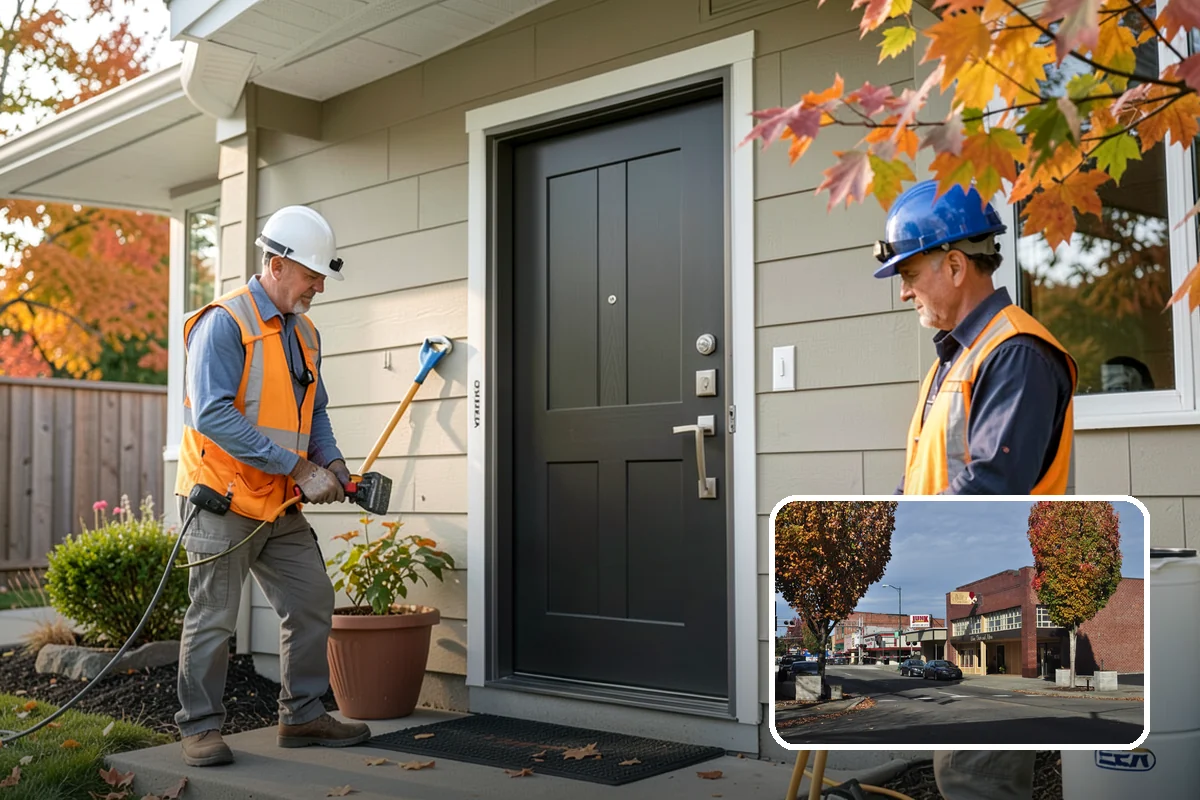 Linear Drain Installation in Puyallup, Pierce County, WA - Allows a clean single-slope floor