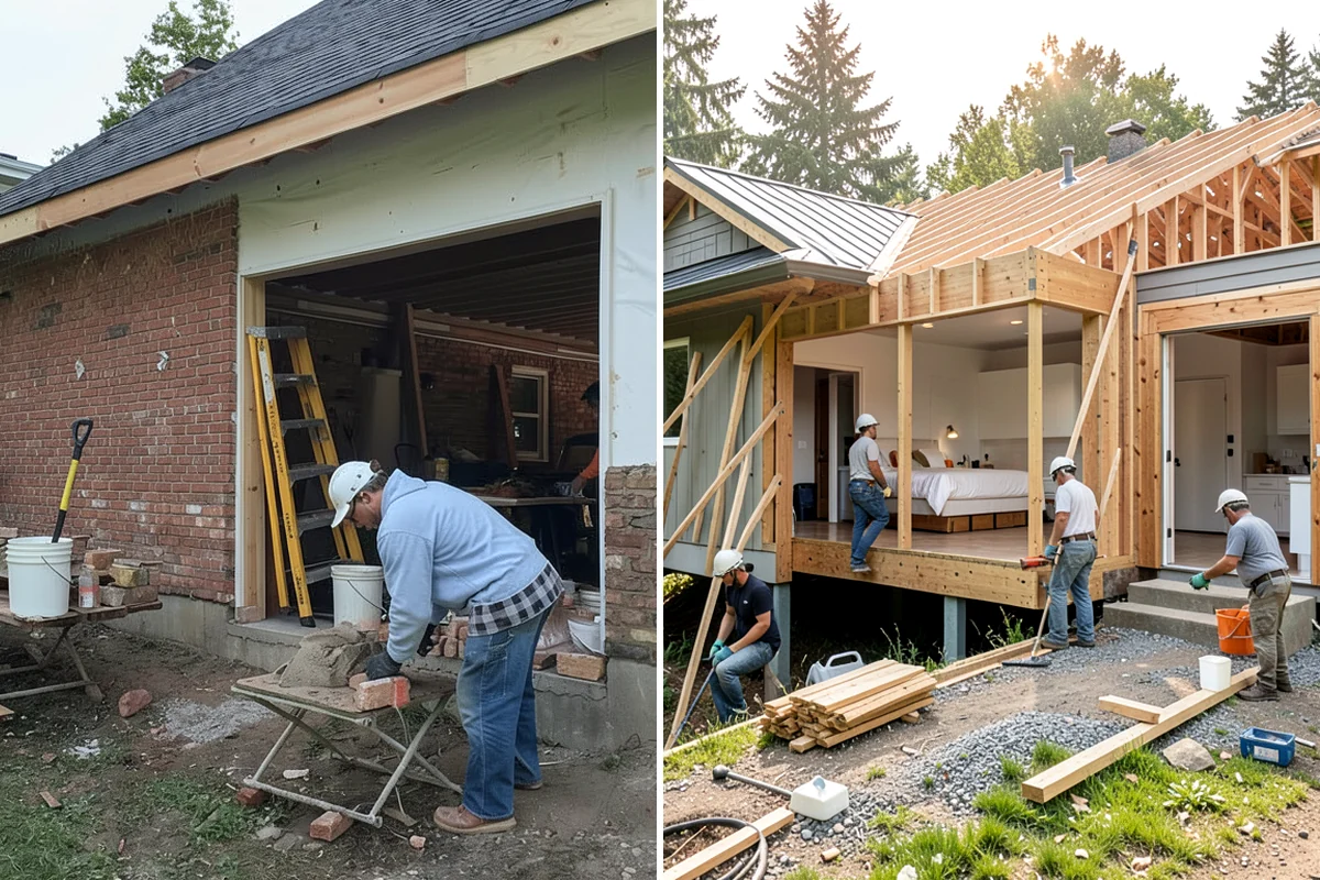 Linear Drain Installation in Puyallup, Pierce County, WA - Position the linear drain along the chosen edge