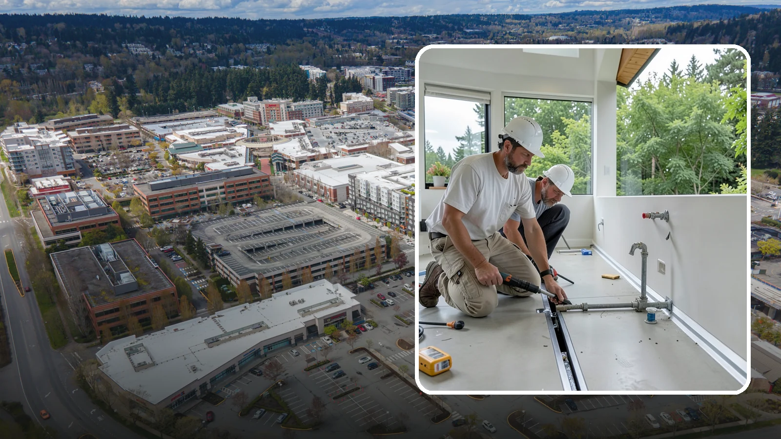 Linear Drain Installation in Redmond, King County, WA - A linear drain installation replaces a center drain with a sleek trench that improves flow and design.