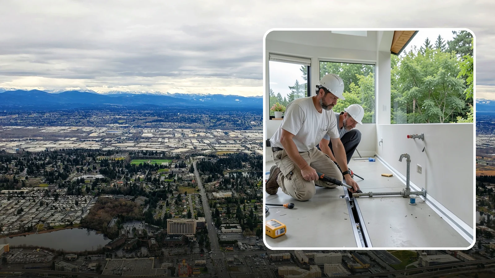 Linear Drain Installation in SeaTac, King County, WA - A linear drain installation replaces a center drain with a sleek trench that improves flow and design.