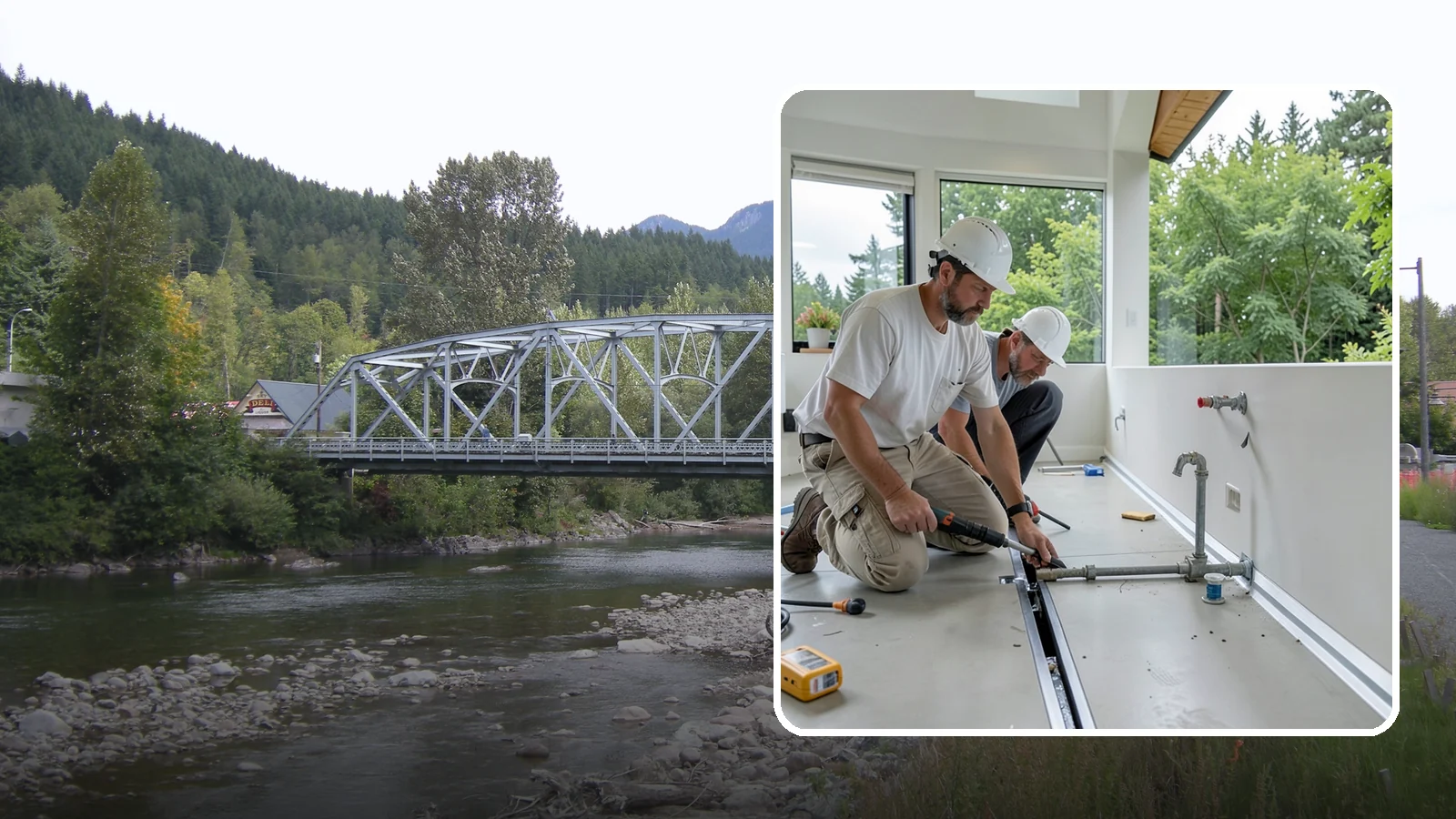 Linear Drain Installation in Skykomish, King County, WA - A linear drain installation replaces a center drain with a sleek trench that improves flow and design.