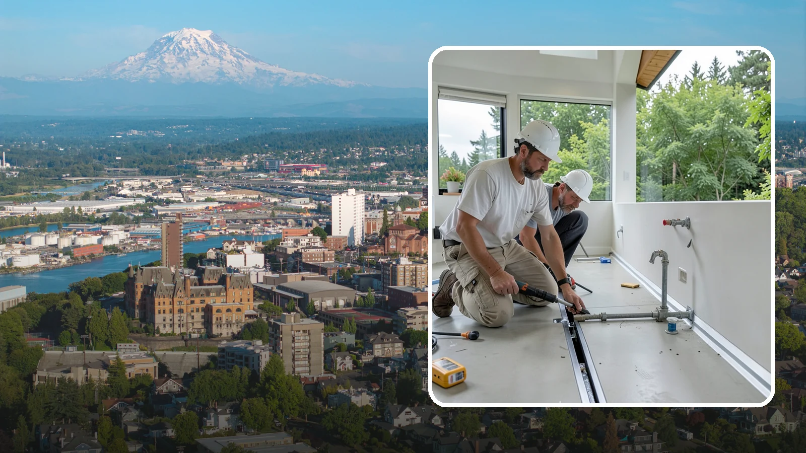 Linear Drain Installation in Tacoma, Pierce County, WA - A linear drain installation replaces a center drain with a sleek trench that improves flow and design.