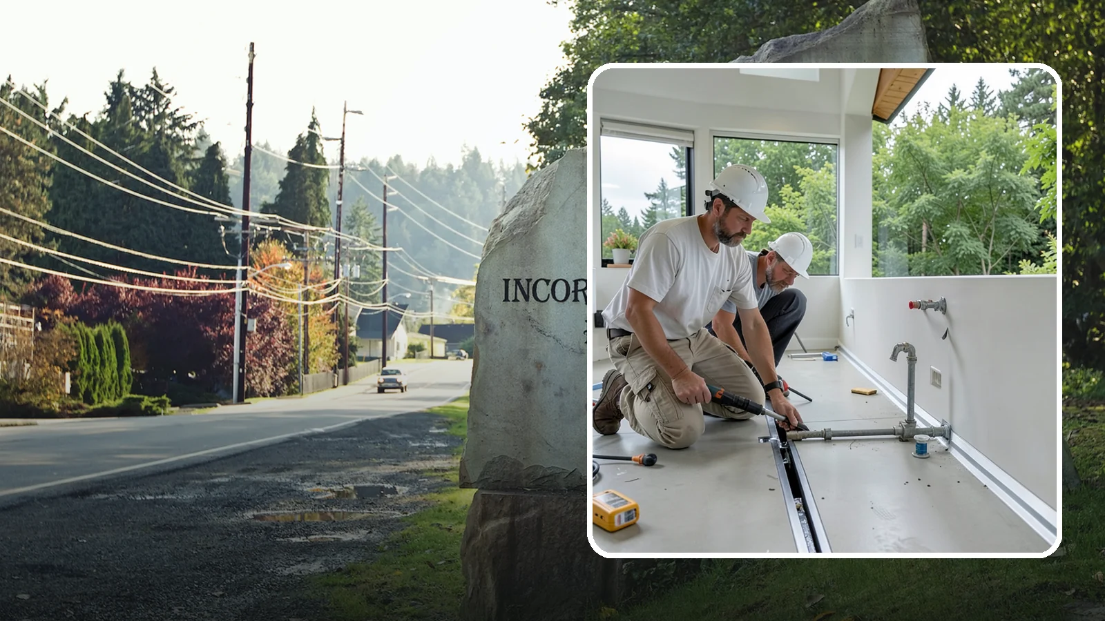 Linear Drain Installation in Wilkeson, Pierce County, WA - A linear drain installation replaces a center drain with a sleek trench that improves flow and design.
