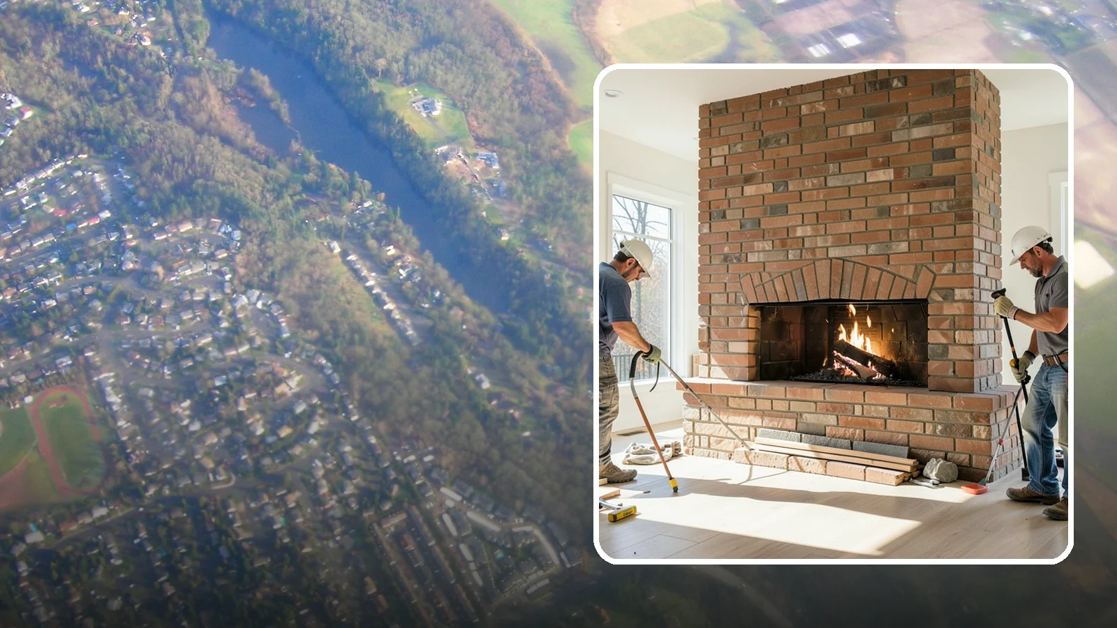 Linear Fireplace Installation in Algona, King County, WA - Sleek, wide-format linear fireplaces that deliver modern ambiance and clean flame lines.
