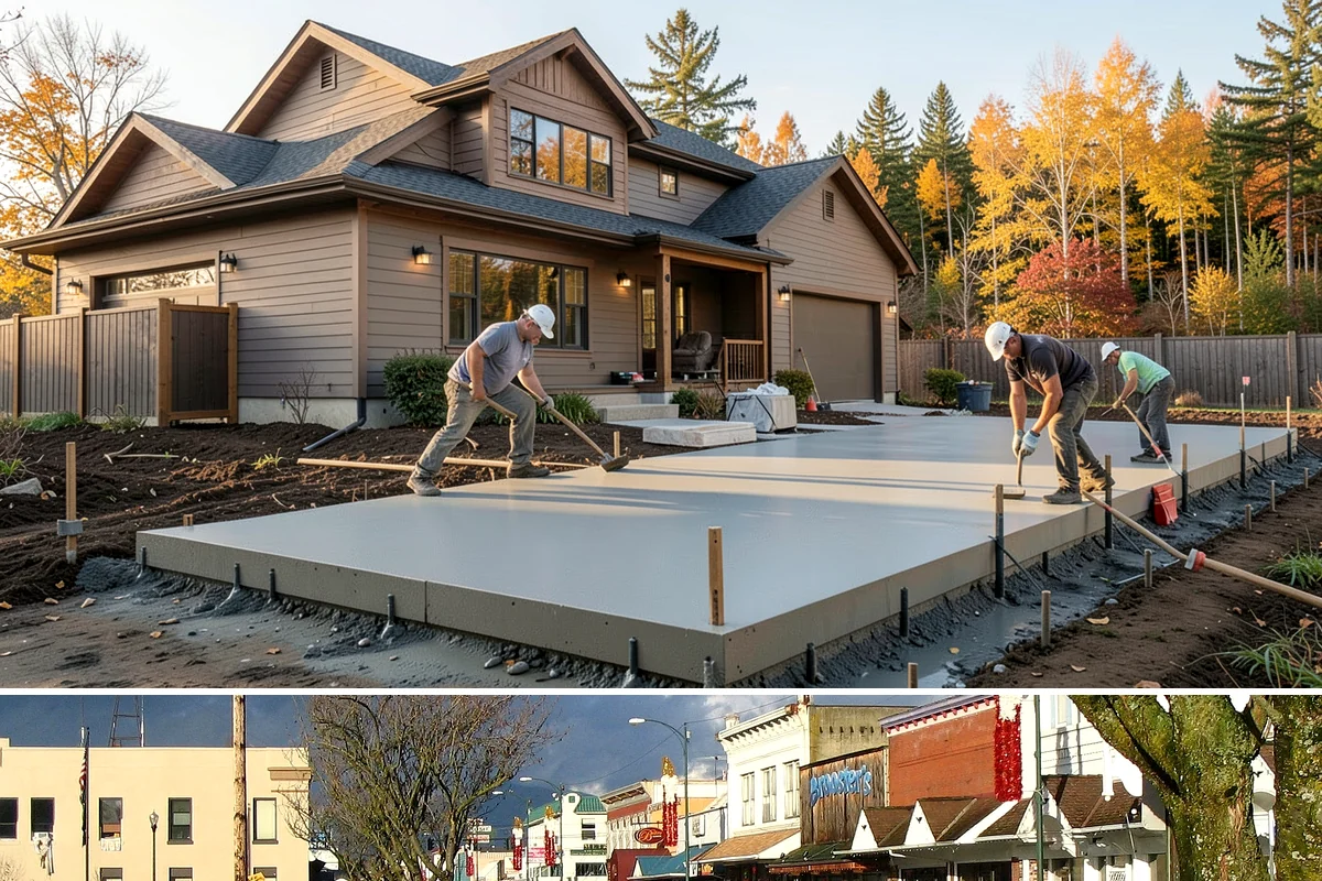 Linear Fireplace Installation in Arlington, Snohomish County, WA - Installing a linear fireplace in early fall lets you enjoy its warmth and ambiance throughout the gray winter months.