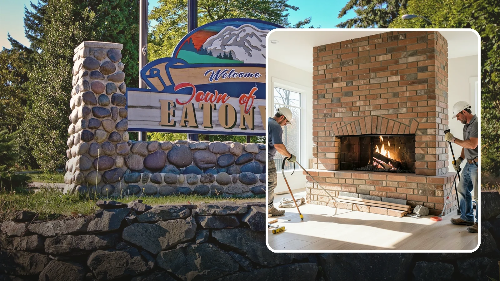 Linear Fireplace Installation in Eatonville, Pierce County, WA - Sleek, wide-format linear fireplaces that deliver modern ambiance and clean flame lines.