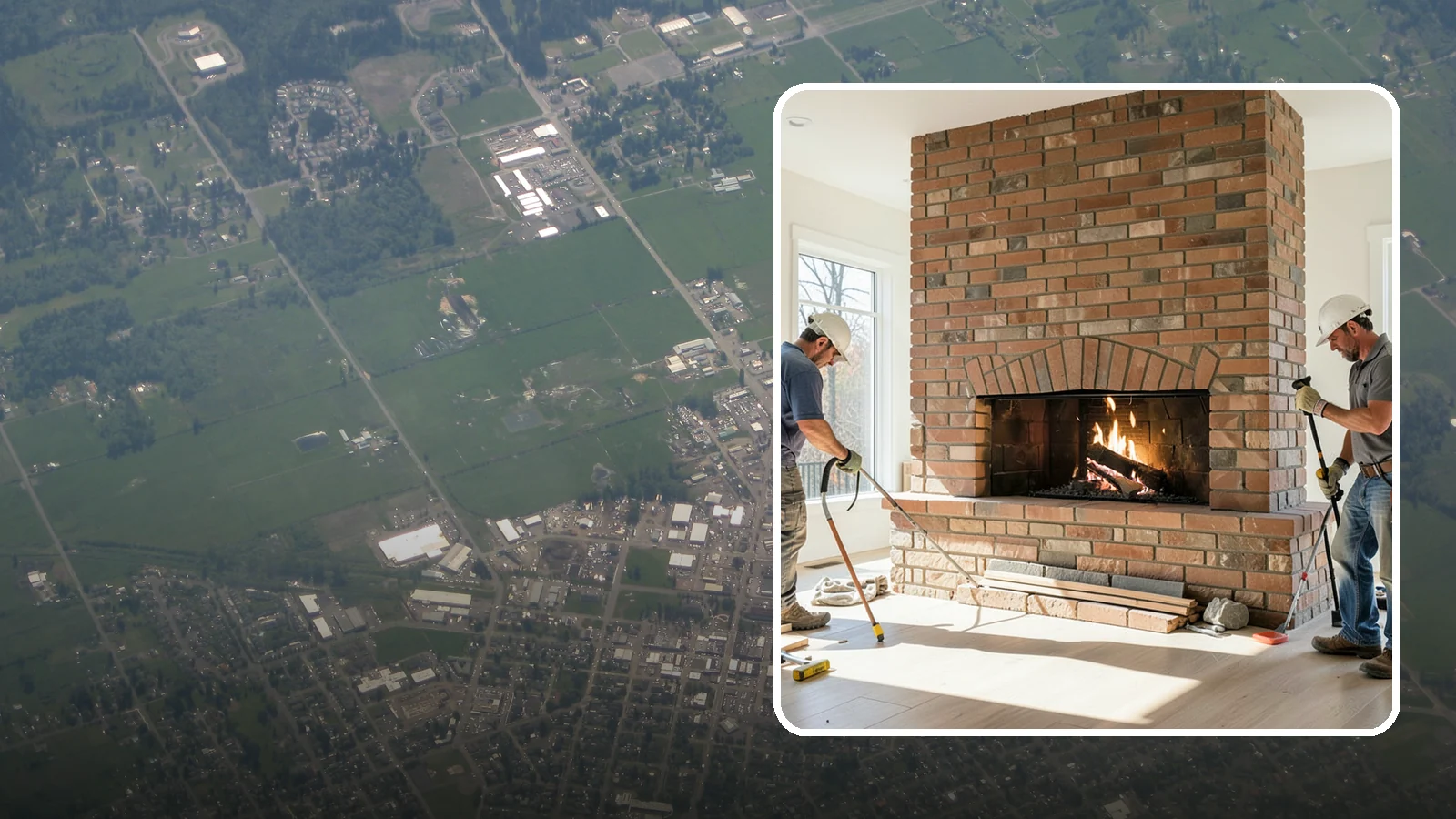 Linear Fireplace Installation in Enumclaw, King County, WA - Sleek, wide-format linear fireplaces that deliver modern ambiance and clean flame lines.