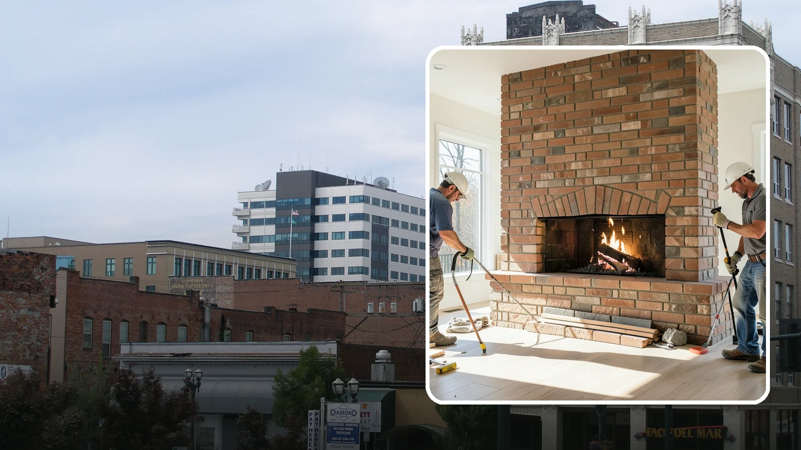 Linear Fireplace Installation in Everett, Snohomish County, WA - Sleek, wide-format linear fireplaces that deliver modern ambiance and clean flame lines.