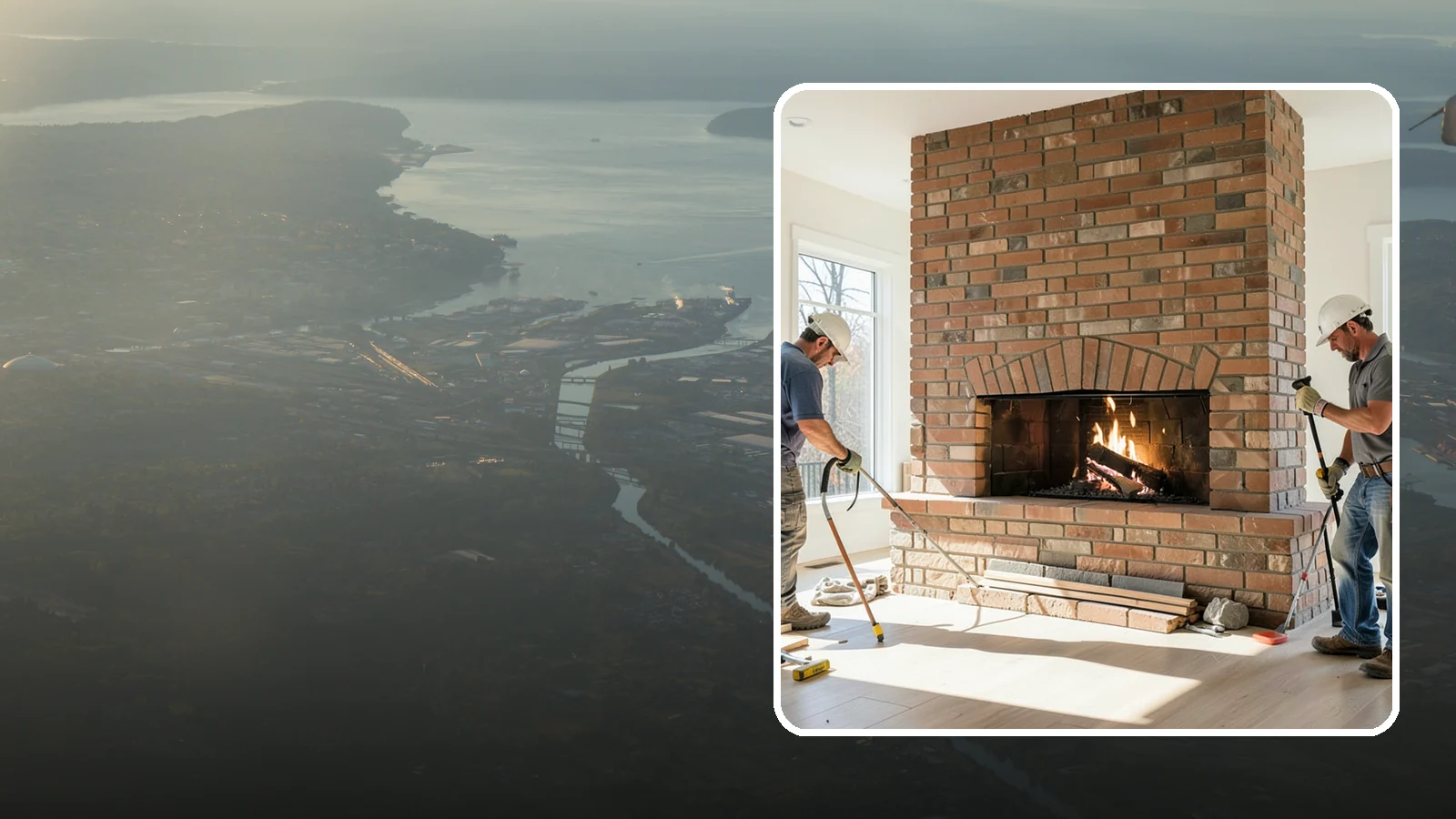 Linear Fireplace Installation in Fife, Pierce County, WA - Sleek, wide-format linear fireplaces that deliver modern ambiance and clean flame lines.