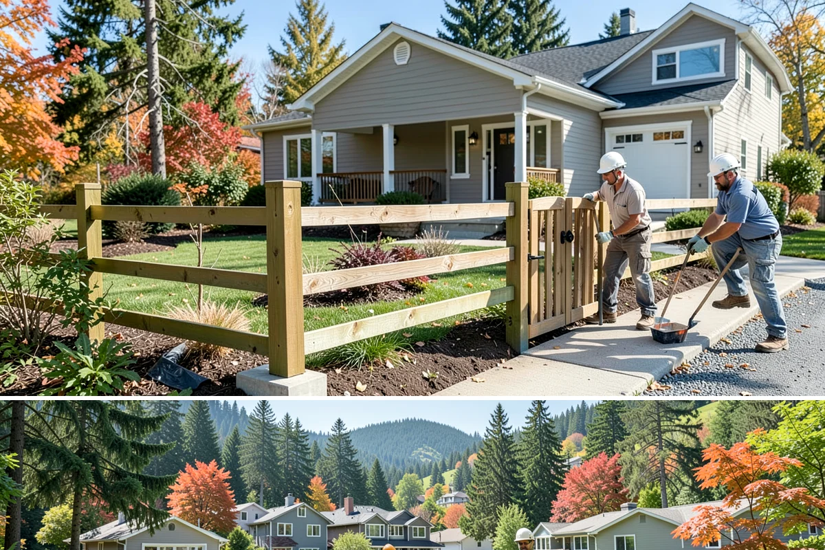 Linear Fireplace Installation in Fircrest, Pierce County, WA - Installing a linear fireplace in early fall lets you enjoy its warmth and ambiance throughout the gray winter months.