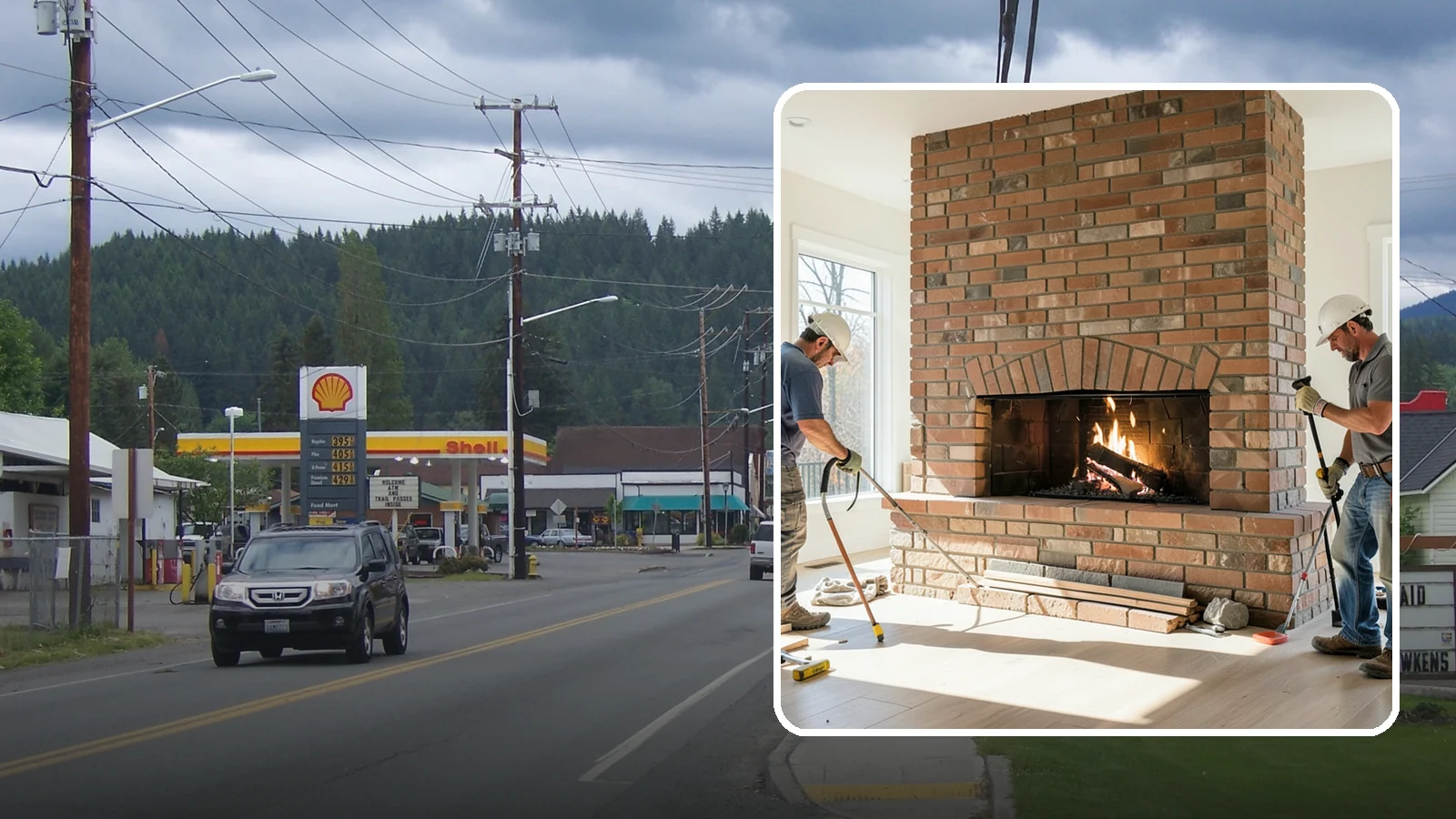 Linear Fireplace Installation in Granite Falls, Snohomish County, WA - Sleek, wide-format linear fireplaces that deliver modern ambiance and clean flame lines.