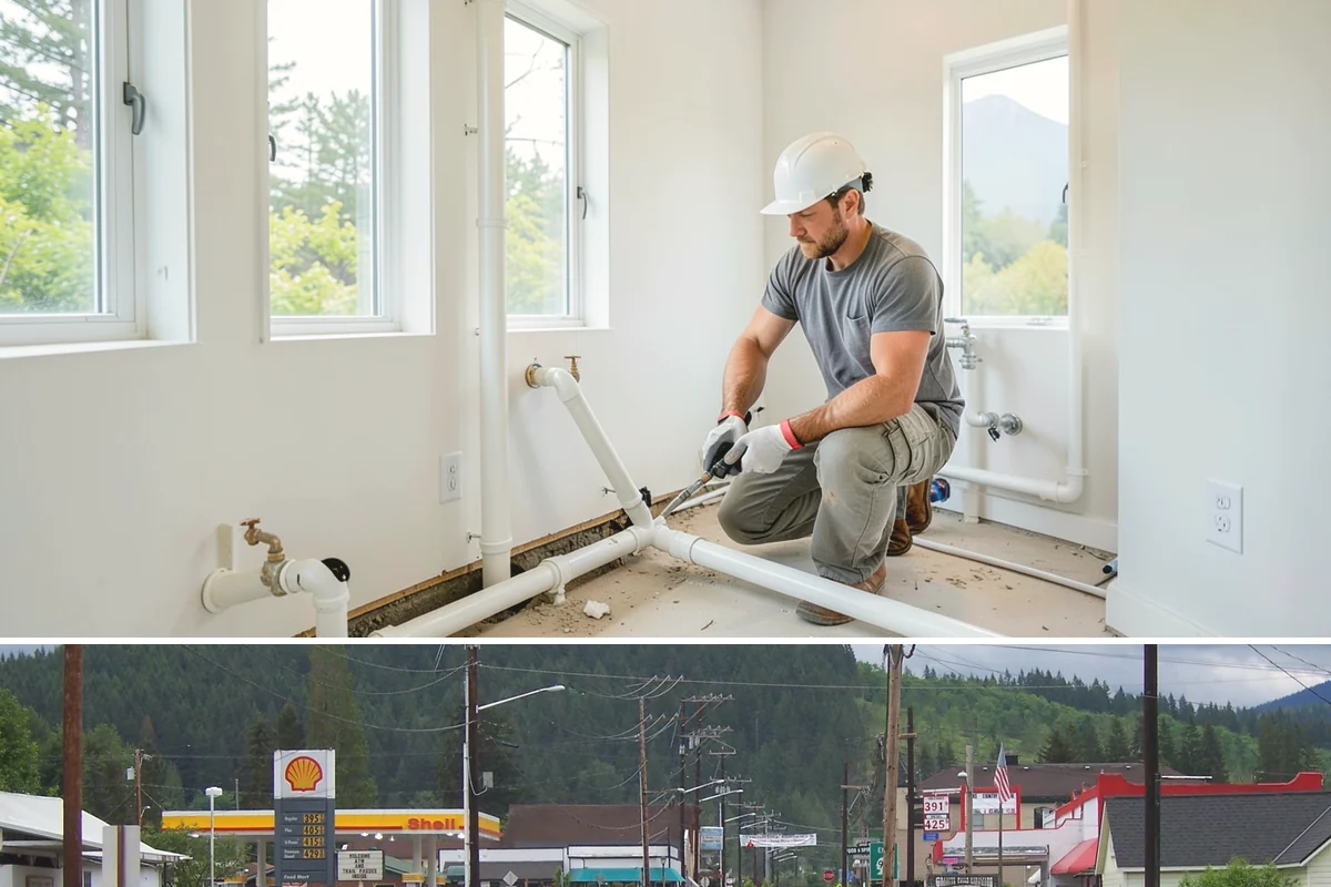 Linear Fireplace Installation in Granite Falls, Snohomish County, WA - Installing a linear fireplace in early fall lets you enjoy its warmth and ambiance throughout the gray winter months.