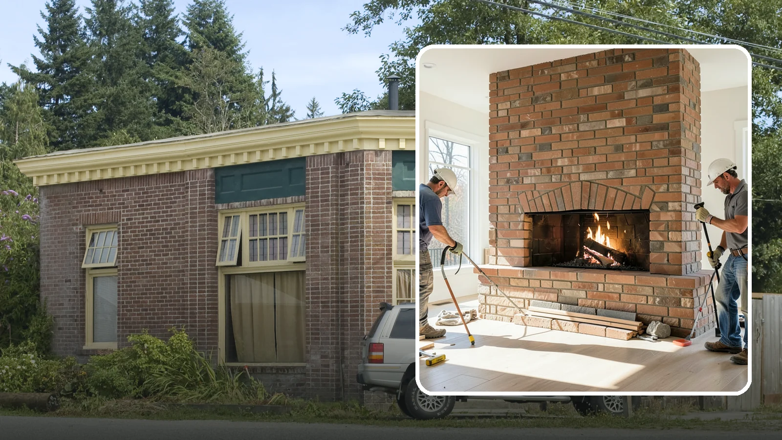 Linear Fireplace Installation in Hamilton, Skagit County, WA - Sleek, wide-format linear fireplaces that deliver modern ambiance and clean flame lines.