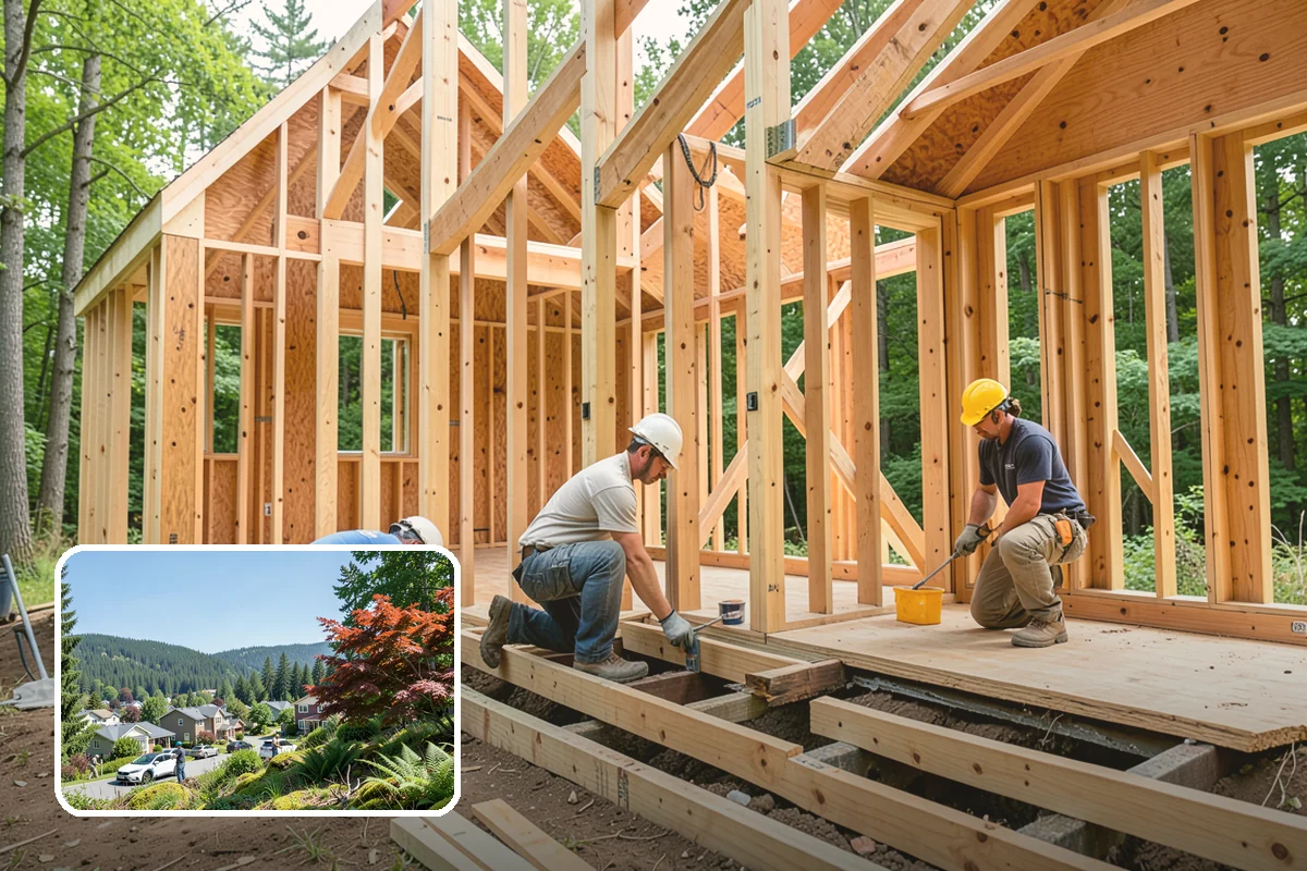 Linear Fireplace Installation in Index, Snohomish County, WA - Modern, wide flame that becomes a design statement