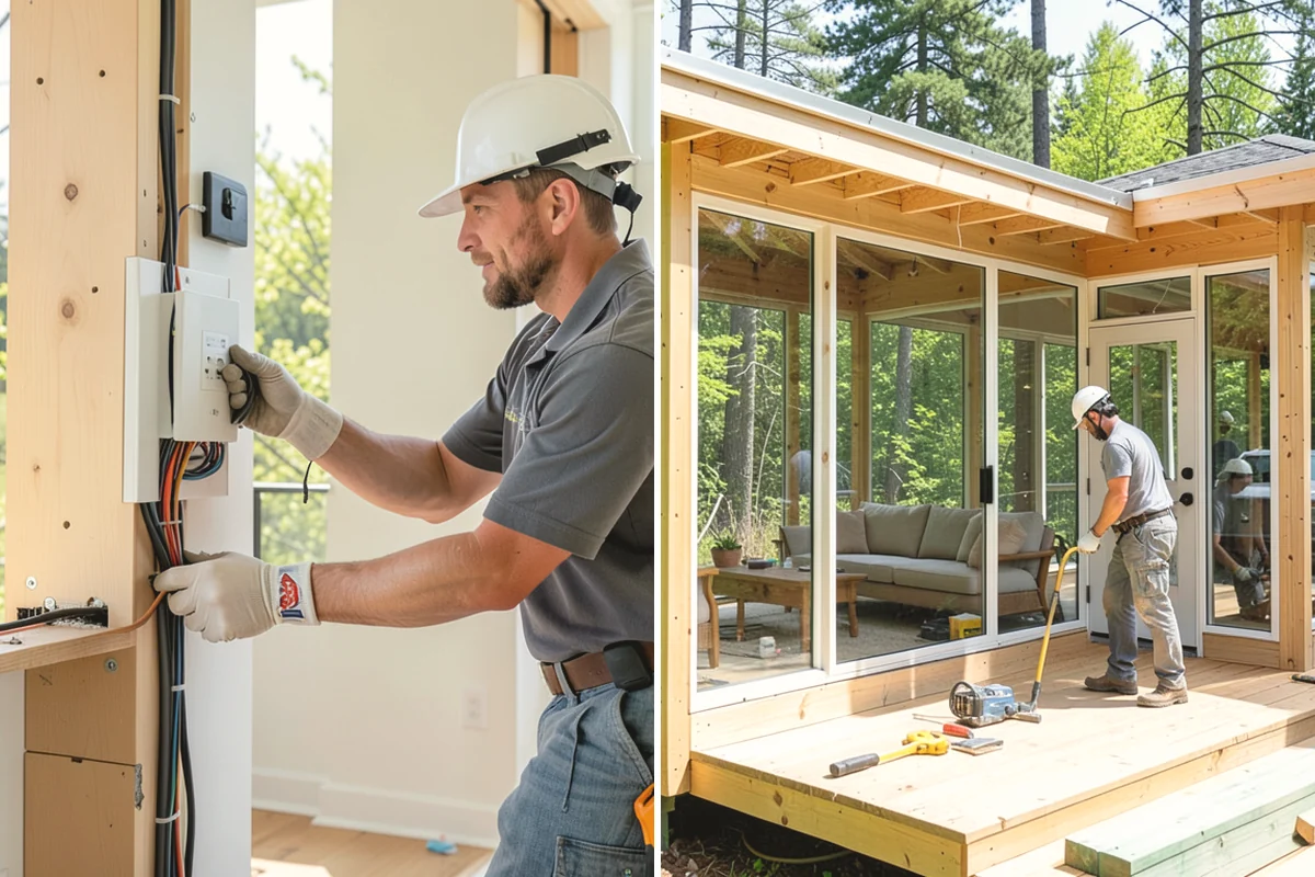 Linear Fireplace Installation in Issaquah, King County, WA - Frame the wall opening for the linear unit