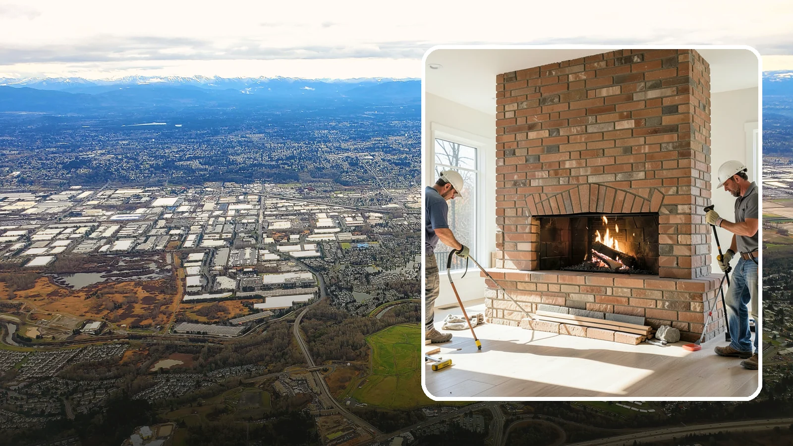 Linear Fireplace Installation in Kent, King County, WA - Sleek, wide-format linear fireplaces that deliver modern ambiance and clean flame lines.