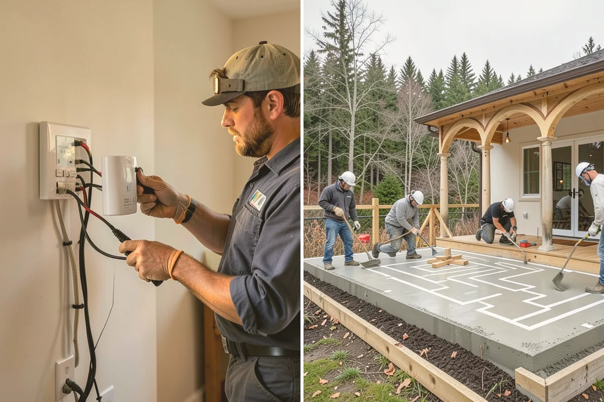 Linear Fireplace Installation in Kent, King County, WA - Frame the wall opening for the linear unit
