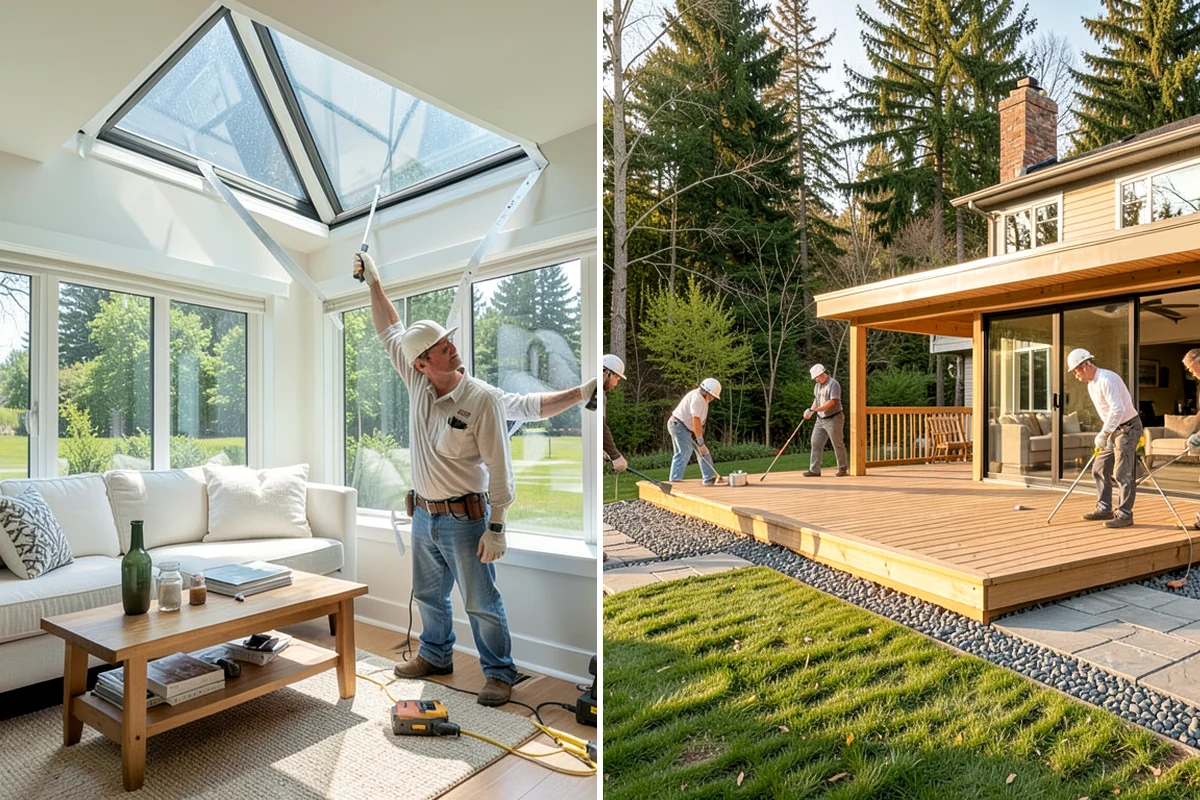 Linear Fireplace Installation in Lake Forest Park, King County, WA - Frame the wall opening for the linear unit