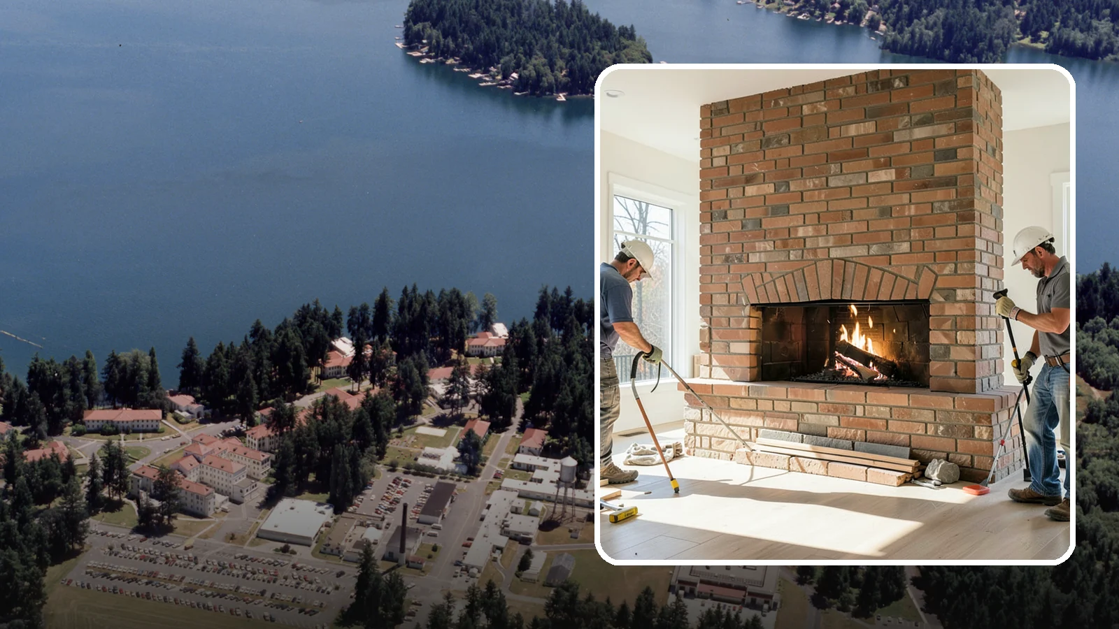 Linear Fireplace Installation in Lakewood, Pierce County, WA - Sleek, wide-format linear fireplaces that deliver modern ambiance and clean flame lines.