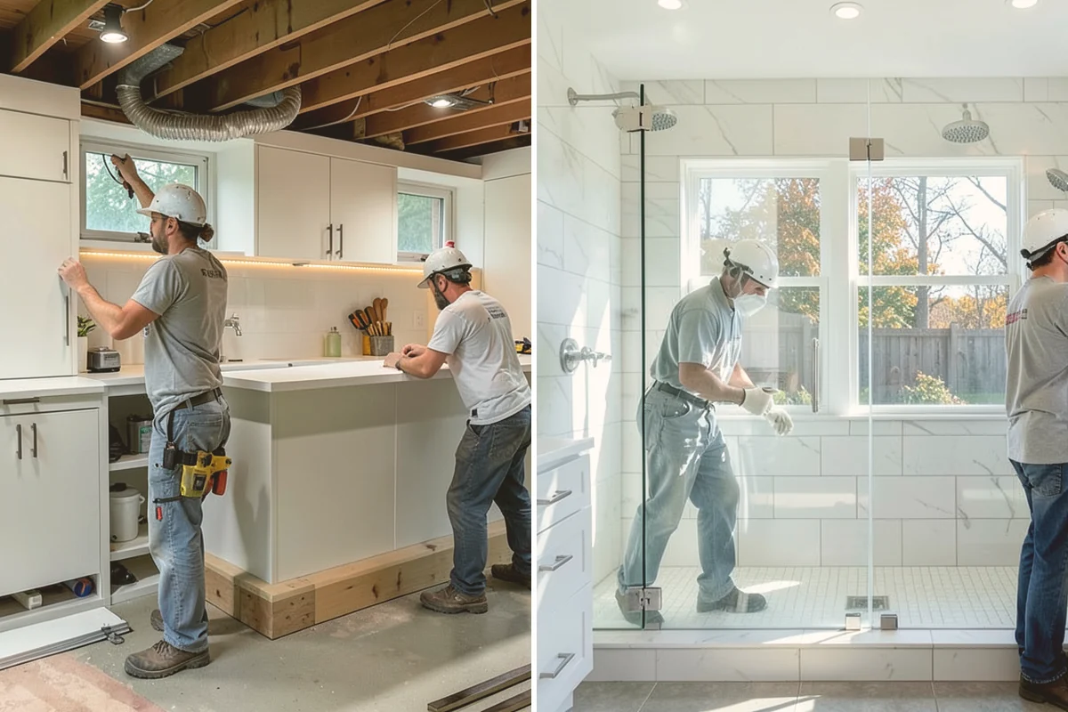Linear Fireplace Installation in Lynnwood, Snohomish County, WA - Frame the wall opening for the linear unit