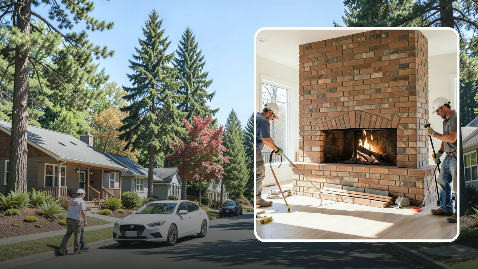 Linear Fireplace Installation in Orting, Pierce County, WA - Sleek, wide-format linear fireplaces that deliver modern ambiance and clean flame lines.