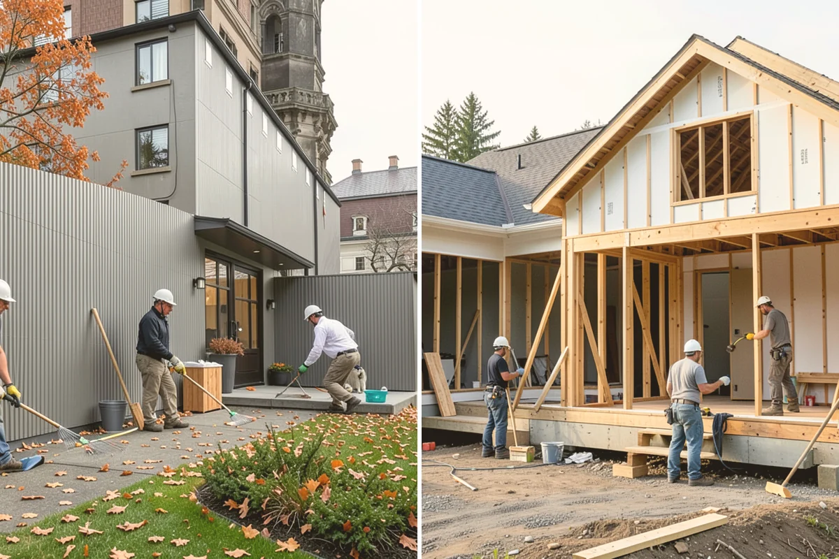 Linear Fireplace Installation in Orting, Pierce County, WA - Frame the wall opening for the linear unit