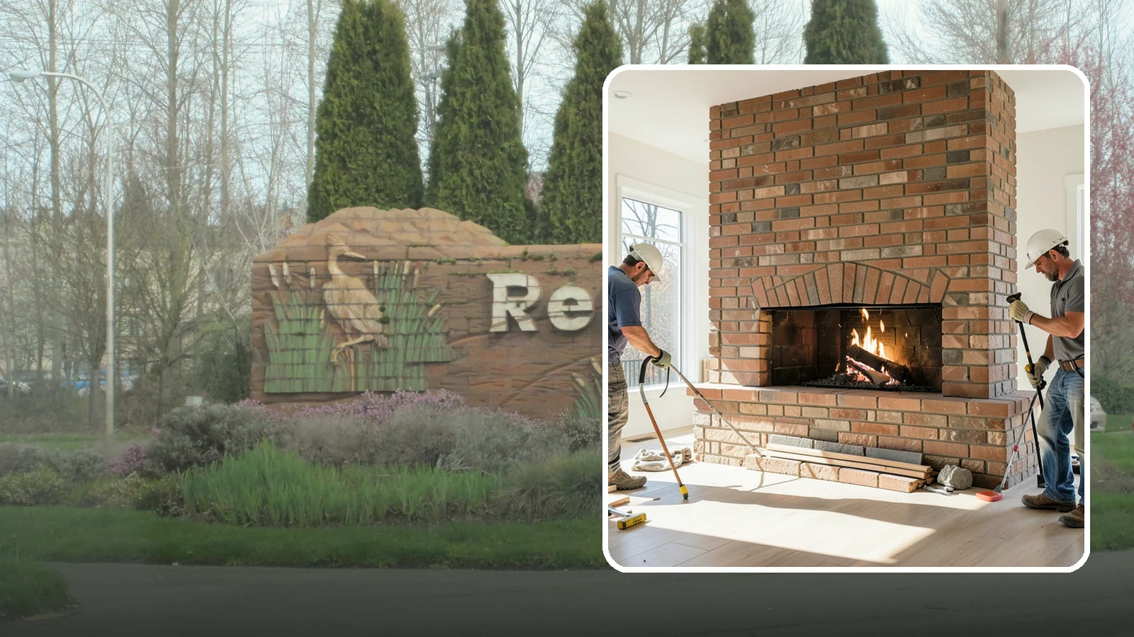 Linear Fireplace Installation in Renton, King County, WA - Sleek, wide-format linear fireplaces that deliver modern ambiance and clean flame lines.