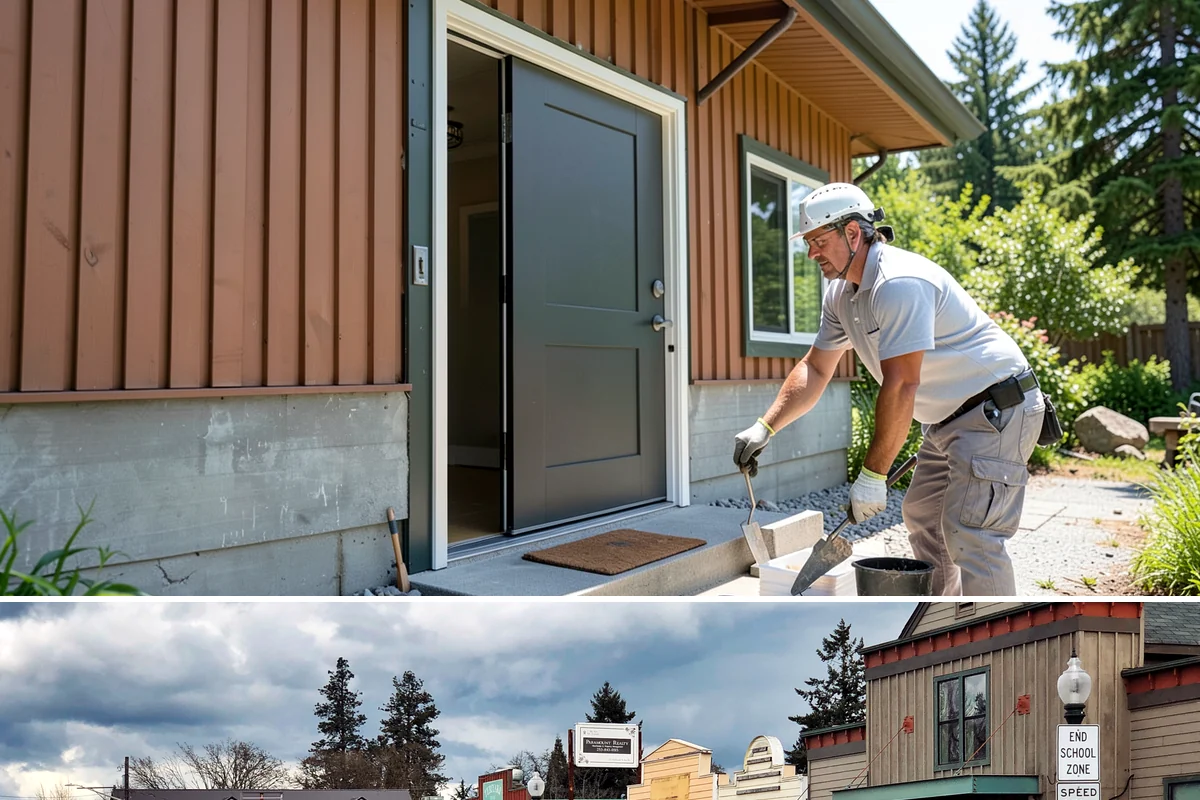 Linear Fireplace Installation in Roy, Pierce County, WA - Installing a linear fireplace in early fall lets you enjoy its warmth and ambiance throughout the gray winter months.