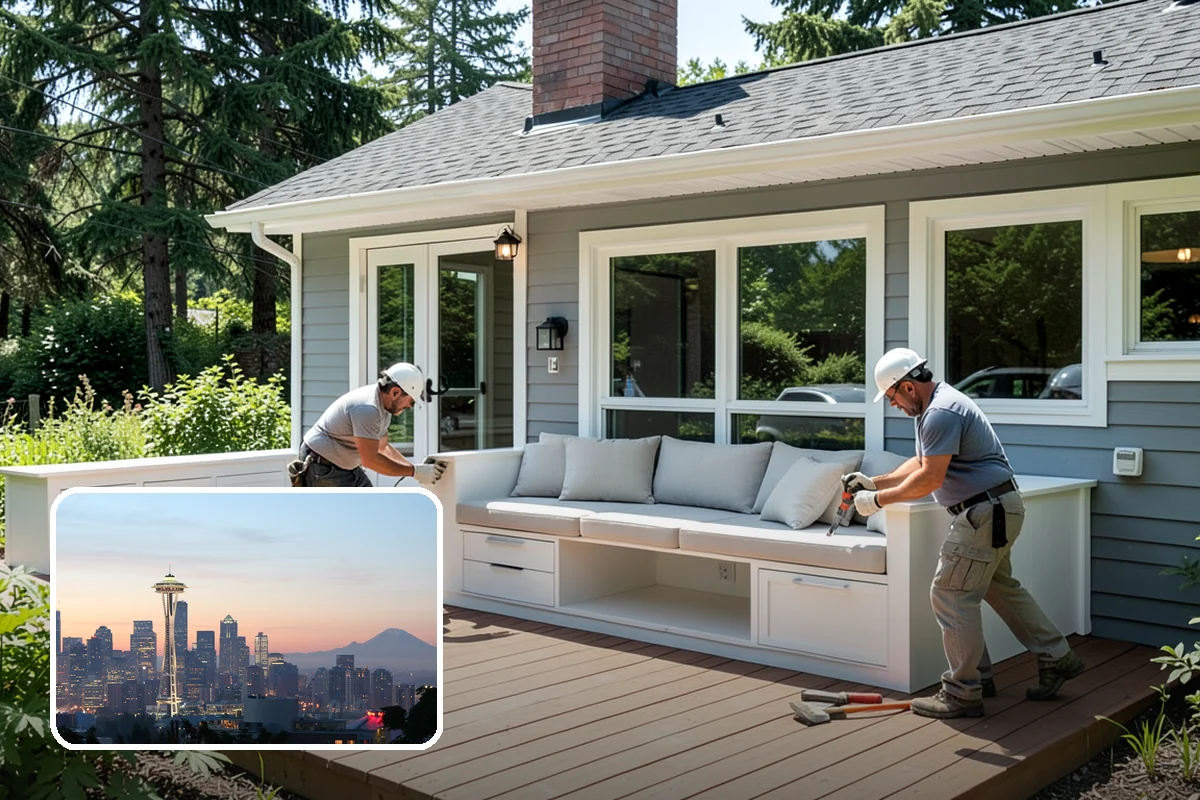 Linear Fireplace Installation in Seattle, King County, WA - Modern, wide flame that becomes a design statement