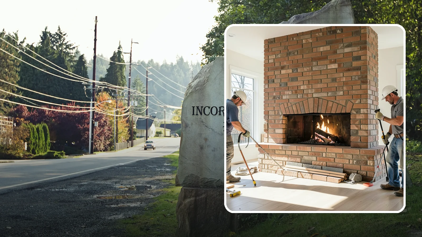 Linear Fireplace Installation in Wilkeson, Pierce County, WA - Sleek, wide-format linear fireplaces that deliver modern ambiance and clean flame lines.