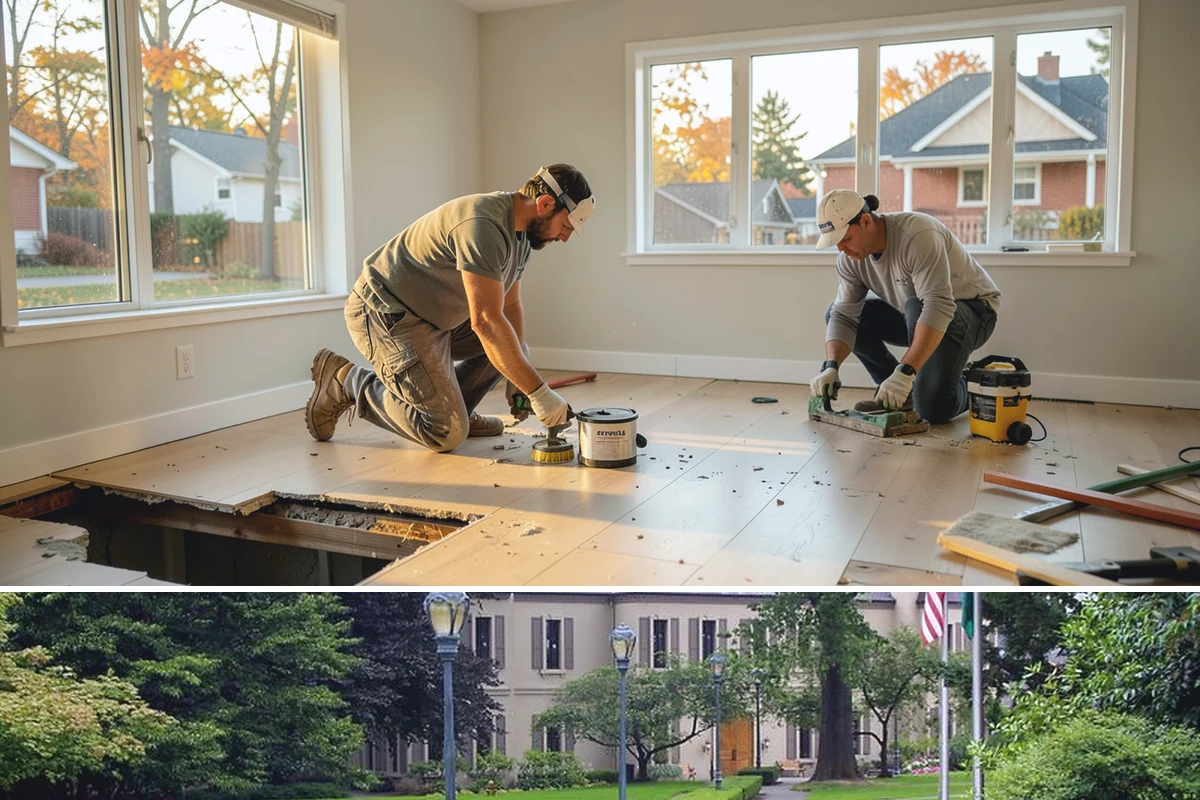 Linear Fireplace Installation in Woodinville, King County, WA - Installing a linear fireplace in early fall lets you enjoy its warmth and ambiance throughout the gray winter months.