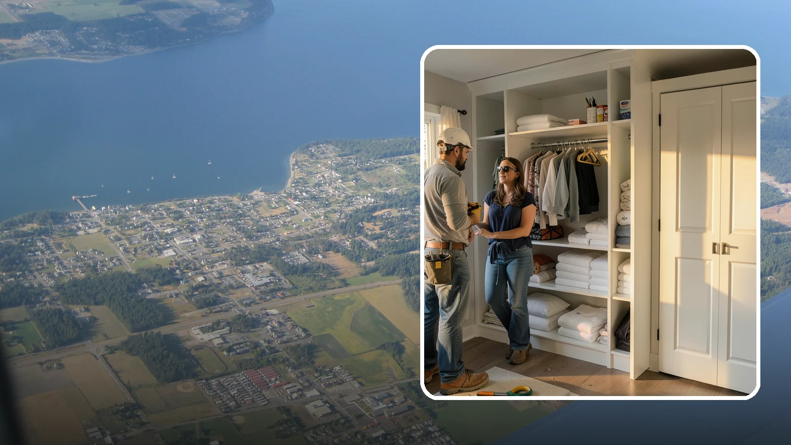 Linen Closet Construction in Coupeville, Island County, WA - We build well-organized linen closets with adjustable shelving sized for towels, bedding, and household supplies.