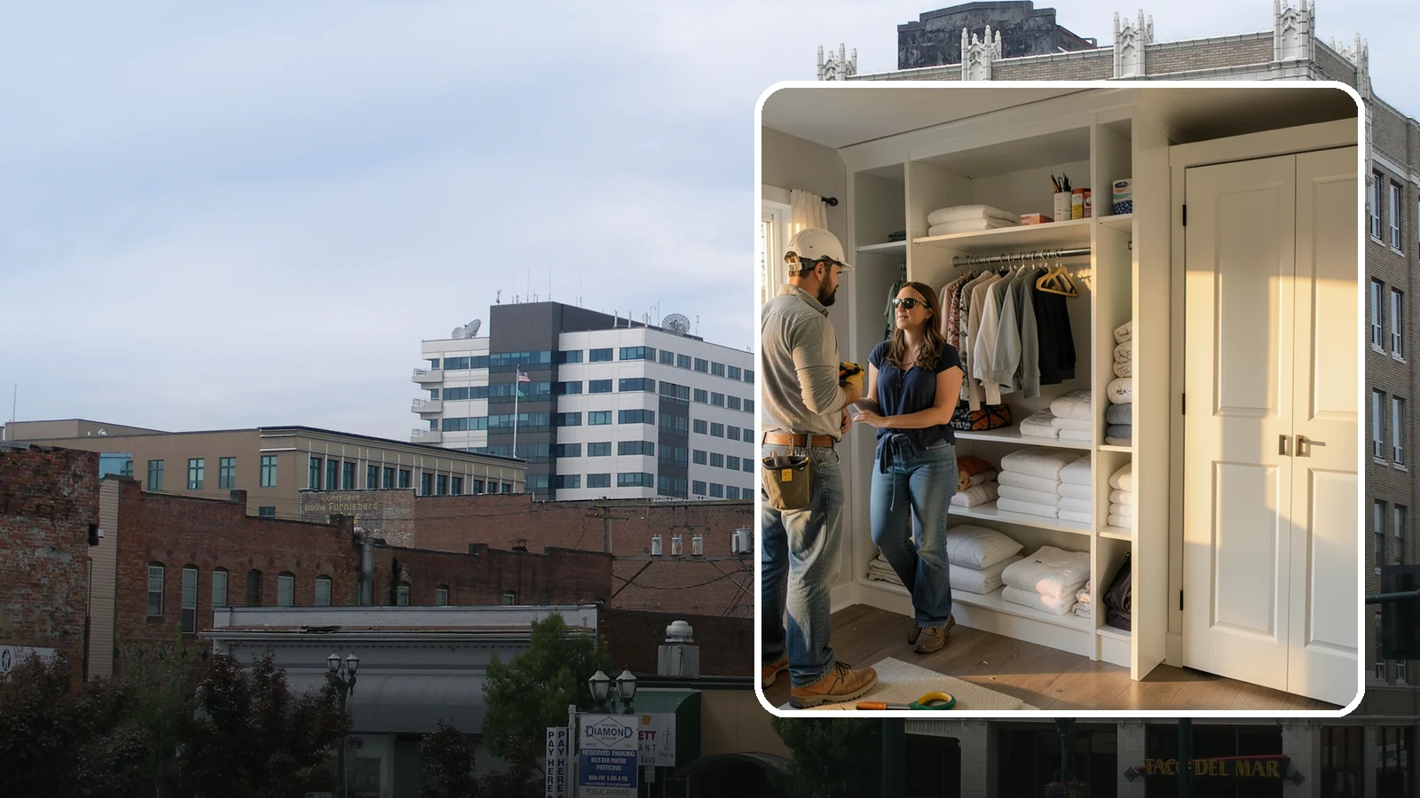 Linen Closet Construction in Everett, Snohomish County, WA - We build well-organized linen closets with adjustable shelving sized for towels, bedding, and household supplies.