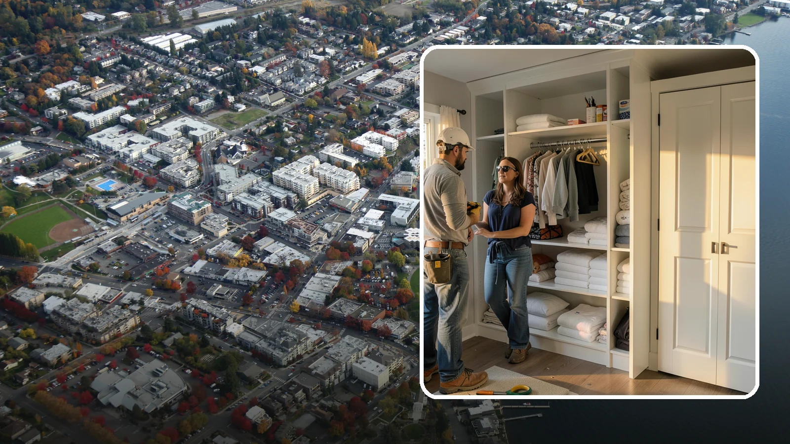 Linen Closet Construction in Kirkland, King County, WA - We build well-organized linen closets with adjustable shelving sized for towels, bedding, and household supplies.