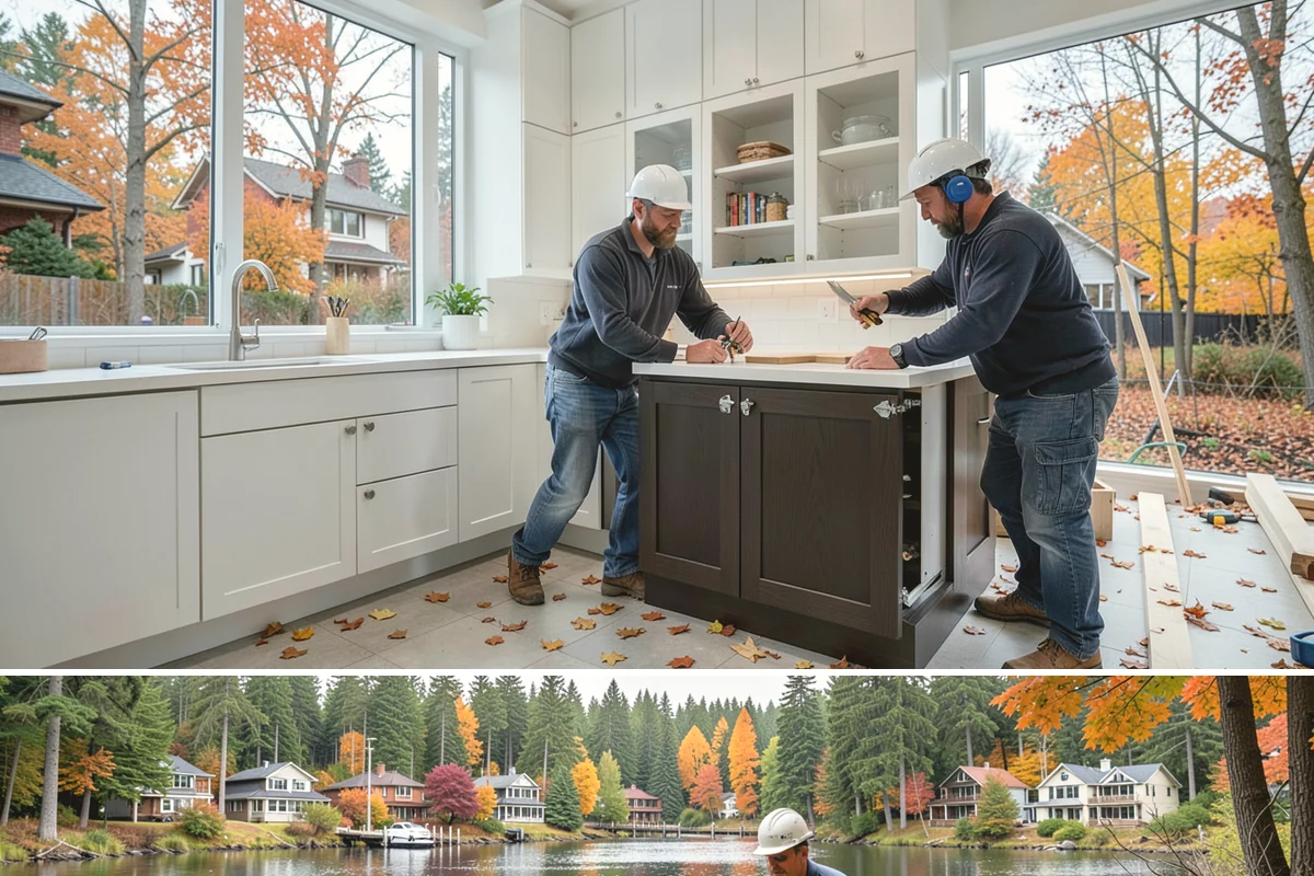 Linen Closet Construction in La Conner, Skagit County, WA - Interior linen closet work suits any season and is a smart addition to a rainy-day PNW project schedule.