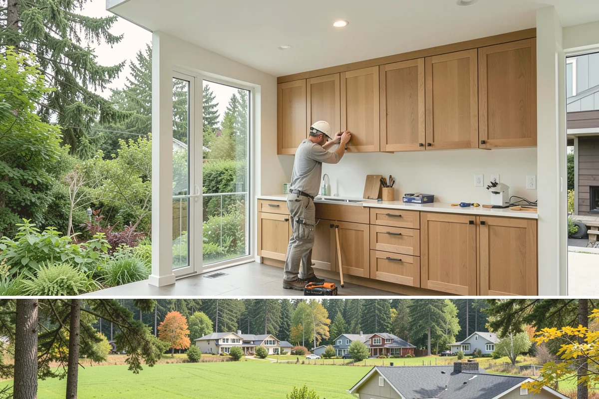 Linen Closet Construction in Lyman, Skagit County, WA - Interior linen closet work suits any season and is a smart addition to a rainy-day PNW project schedule.
