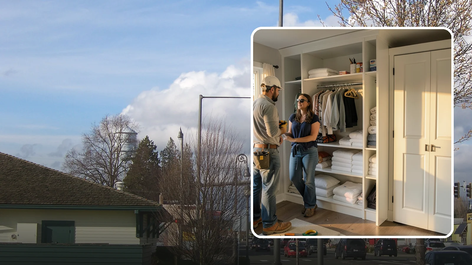 Linen Closet Construction in Marysville, Snohomish County, WA - We build well-organized linen closets with adjustable shelving sized for towels, bedding, and household supplies.