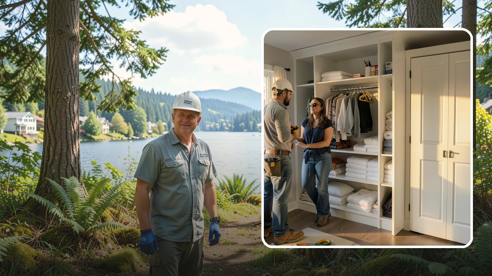 Linen Closet Construction in Milton, King County, WA - We build well-organized linen closets with adjustable shelving sized for towels, bedding, and household supplies.