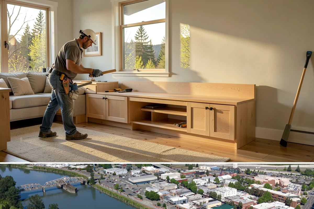Linen Closet Construction in Mount Vernon, Skagit County, WA - Interior linen closet work suits any season and is a smart addition to a rainy-day PNW project schedule.
