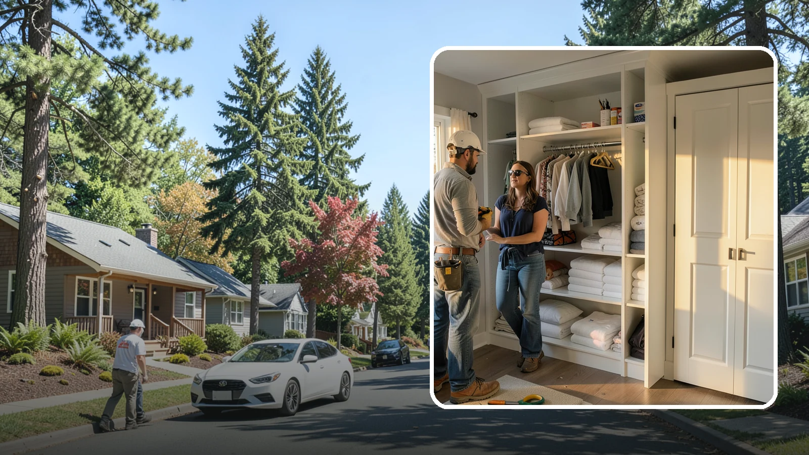 Linen Closet Construction in Orting, Pierce County, WA - We build well-organized linen closets with adjustable shelving sized for towels, bedding, and household supplies.