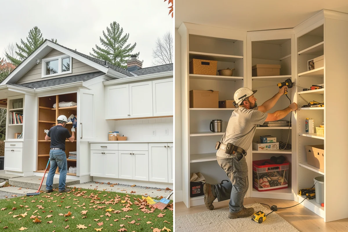 Linen Closet Construction in Orting, Pierce County, WA - Determine the closet location, size, and storage requirements