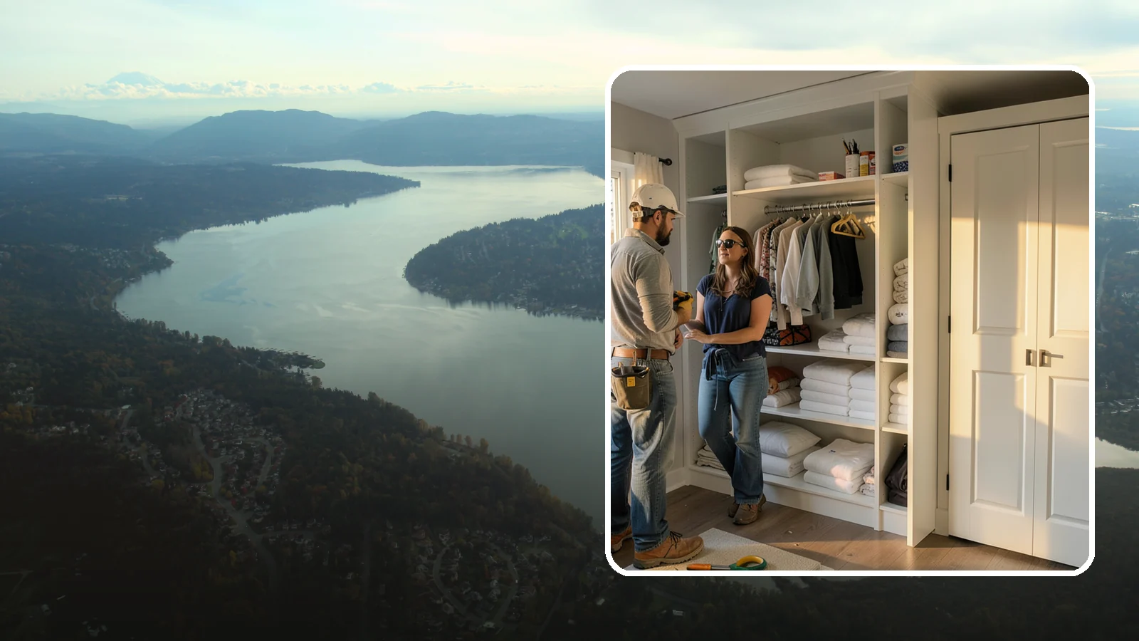 Linen Closet Construction in Sammamish, King County, WA - We build well-organized linen closets with adjustable shelving sized for towels, bedding, and household supplies.