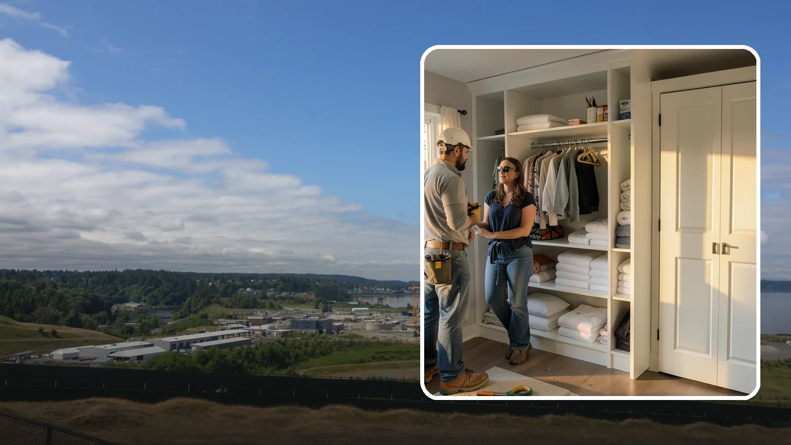 Linen Closet Construction in University Place, Pierce County, WA - We build well-organized linen closets with adjustable shelving sized for towels, bedding, and household supplies.