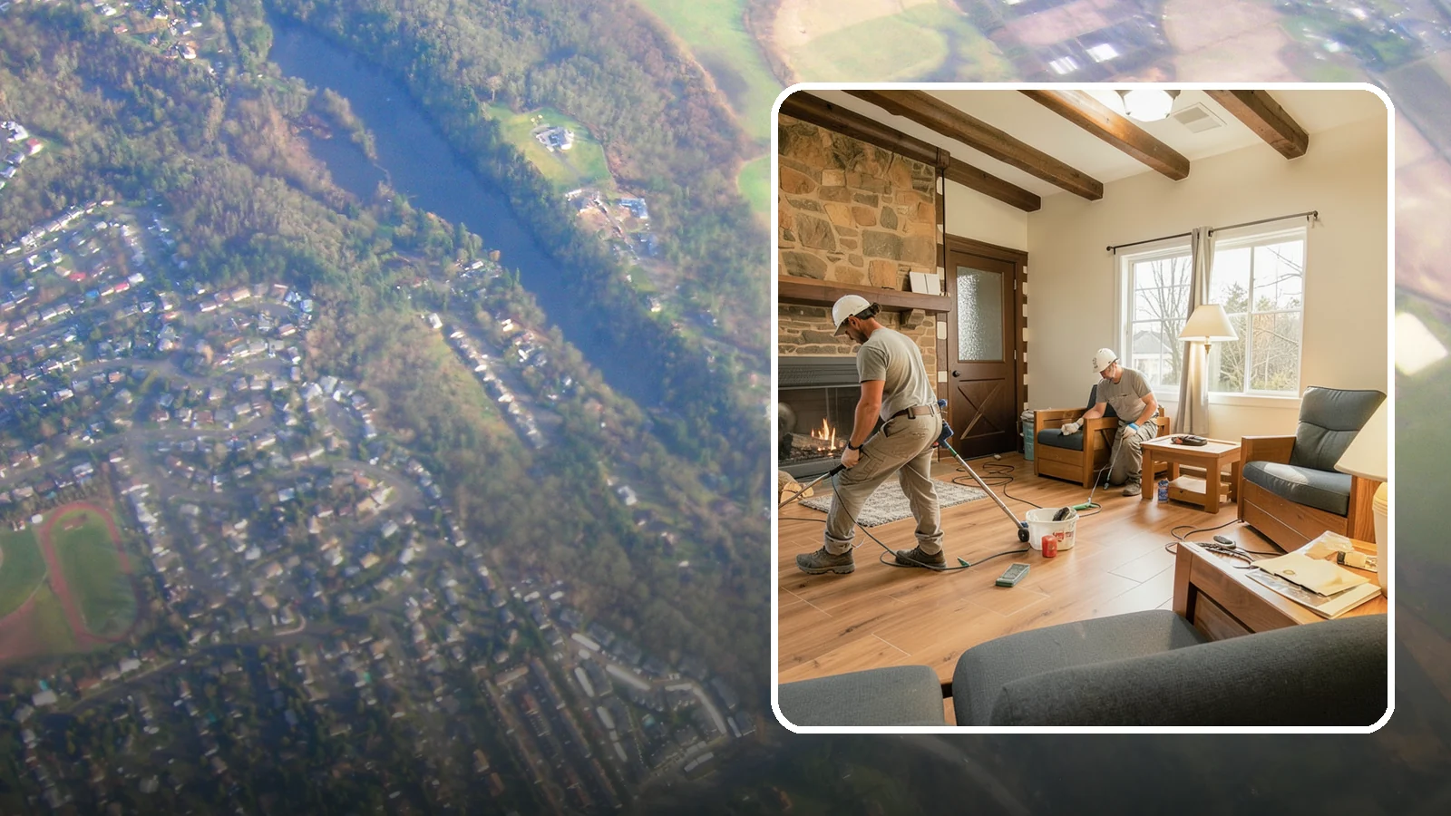 Living Room Flooring Installation in Algona, King County, WA - Living room flooring installation that balances everyday durability with the style that sets your home's tone.