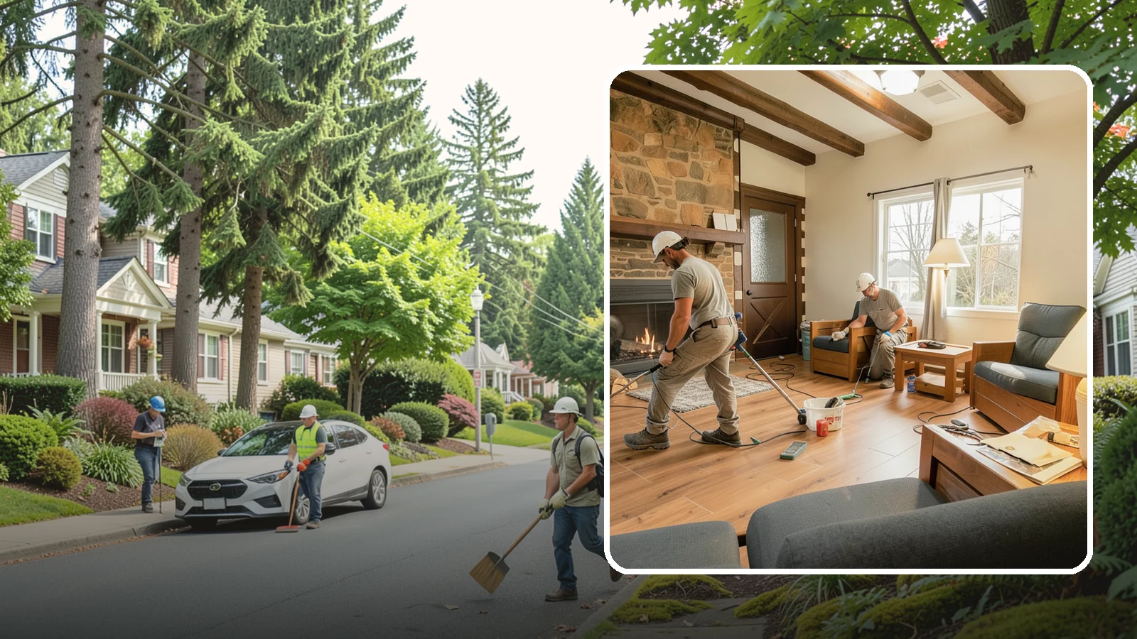 Living Room Flooring Installation in Beaux Arts Village, King County, WA - Living room flooring installation that balances everyday durability with the style that sets your home's tone.