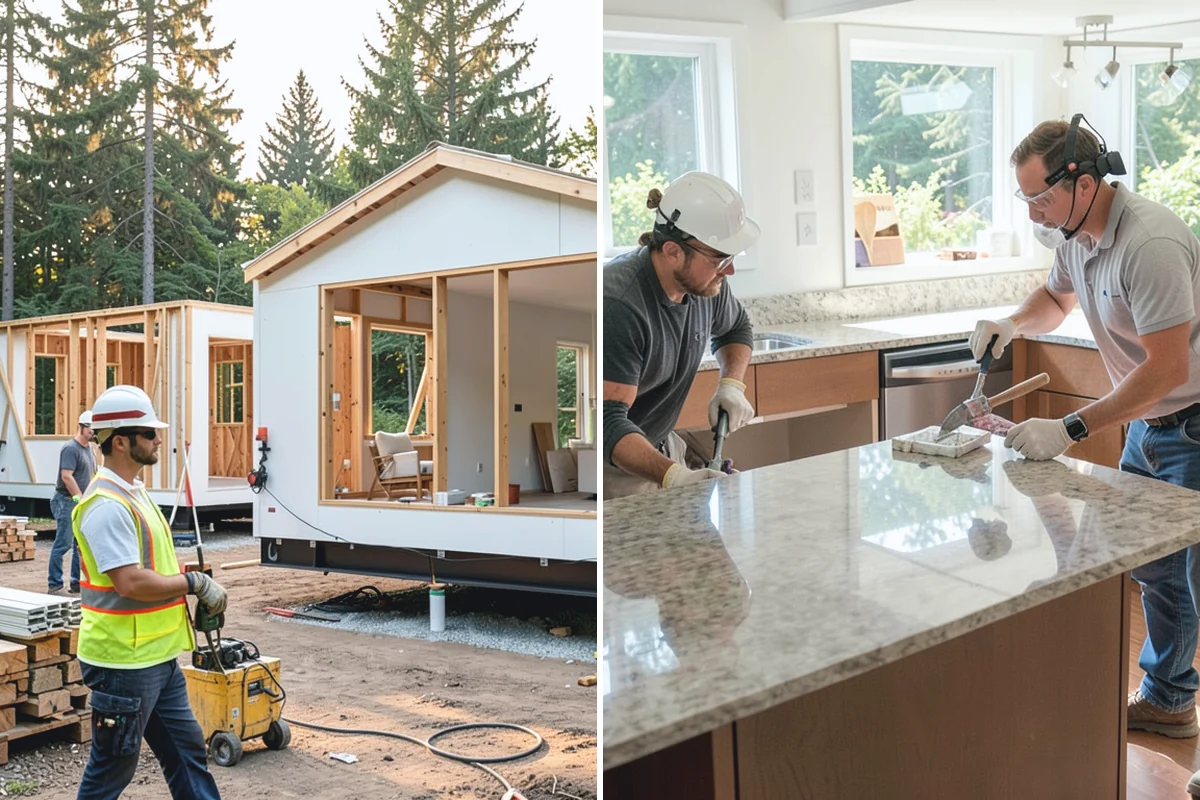 Living Room Flooring Installation in Beaux Arts Village, King County, WA - Plan layout for open sightlines