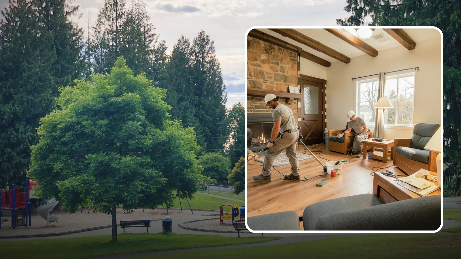 Living Room Flooring Installation in Bonney Lake, Pierce County, WA - Living room flooring installation that balances everyday durability with the style that sets your home's tone.