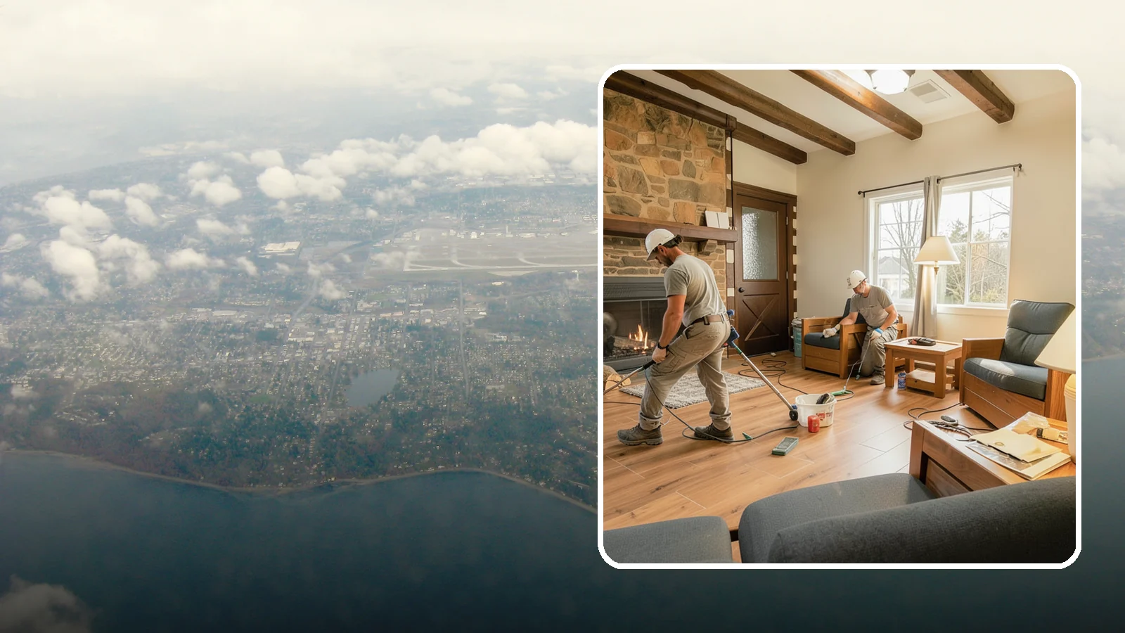 Living Room Flooring Installation in Burien, King County, WA - Living room flooring installation that balances everyday durability with the style that sets your home's tone.