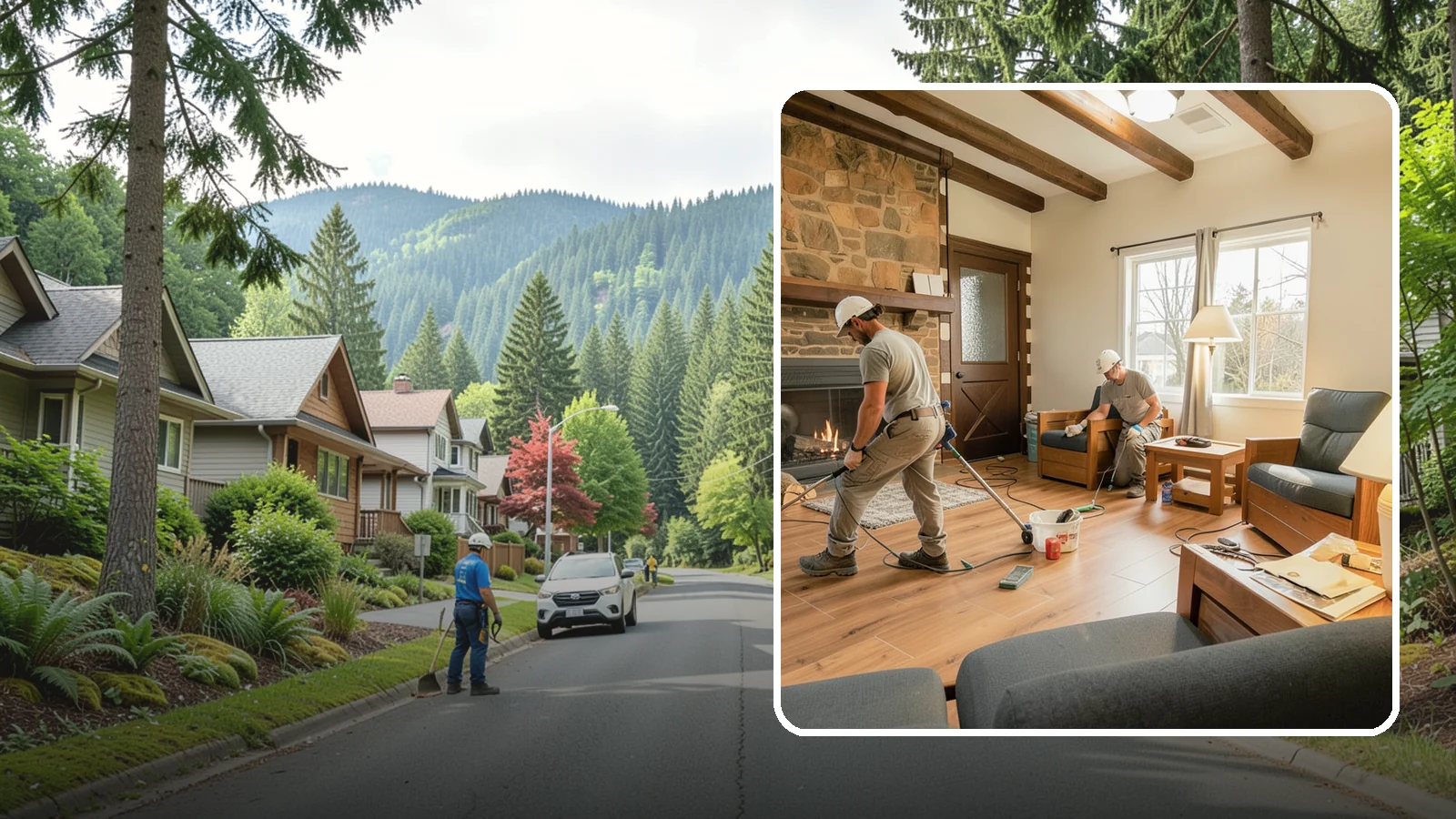 Living Room Flooring Installation in Darrington, Snohomish County, WA - Living room flooring installation that balances everyday durability with the style that sets your home's tone.