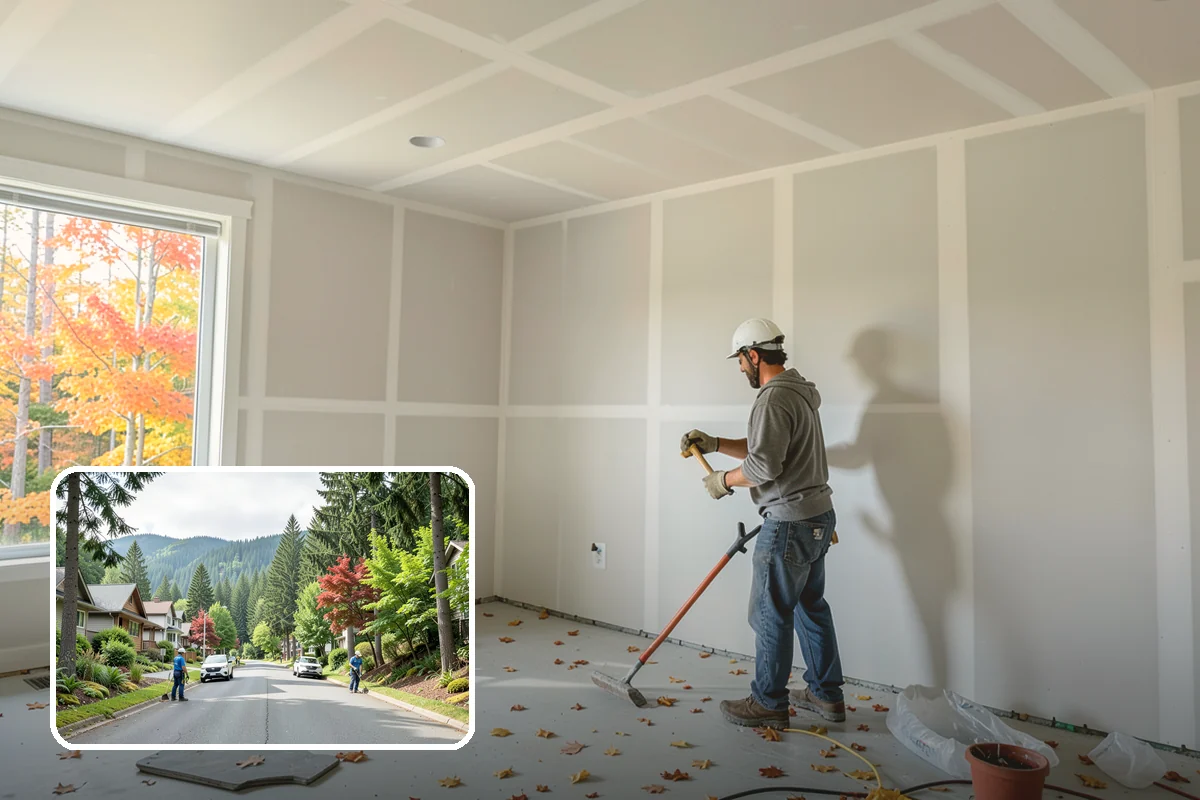 Living Room Flooring Installation in Darrington, Snohomish County, WA - Handsome finishes that impress guests